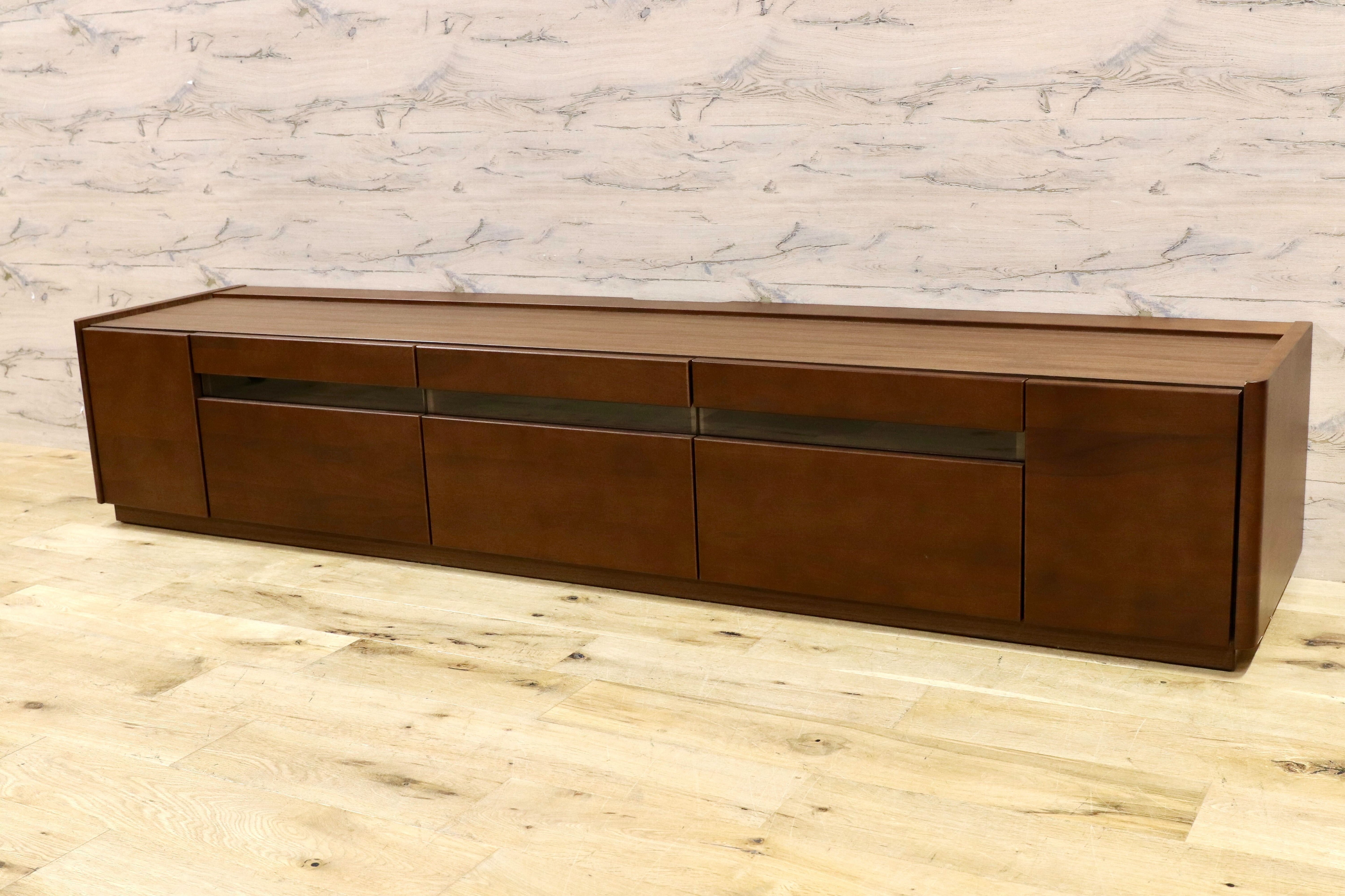 GMHN95○サンキコーポレーション FALCO テレビボード TVボード AVボード ローボード リビング収納 ウォールナット 北欧スタイル