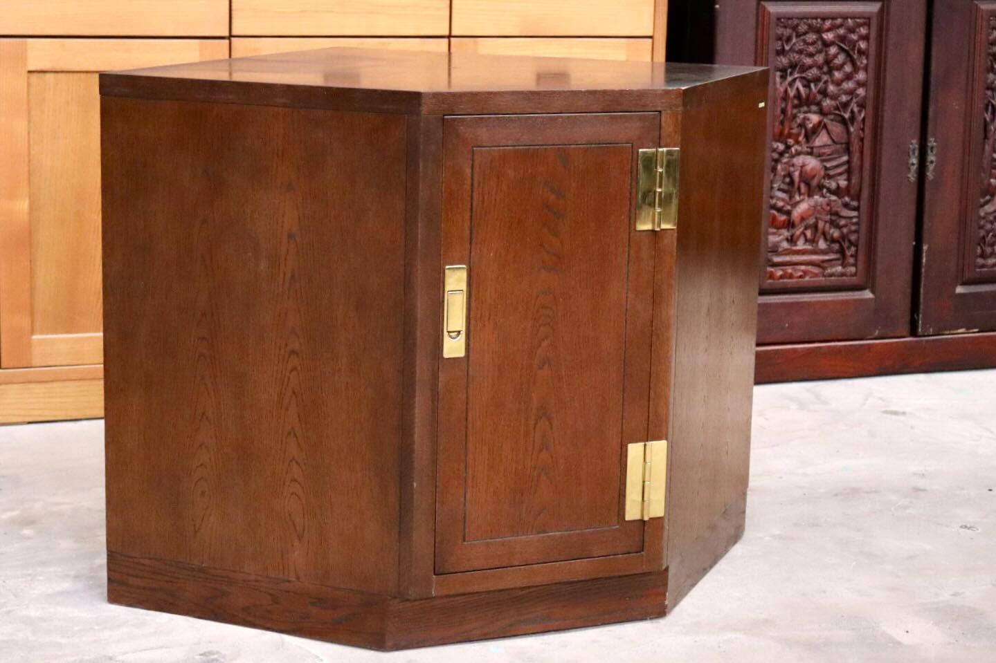 GMHN182D○domani / ドマーニ Morganton モーガントン コーナーキャビネット ヒッコリーブラウン カリモク最高峰 クラシック アンティーク