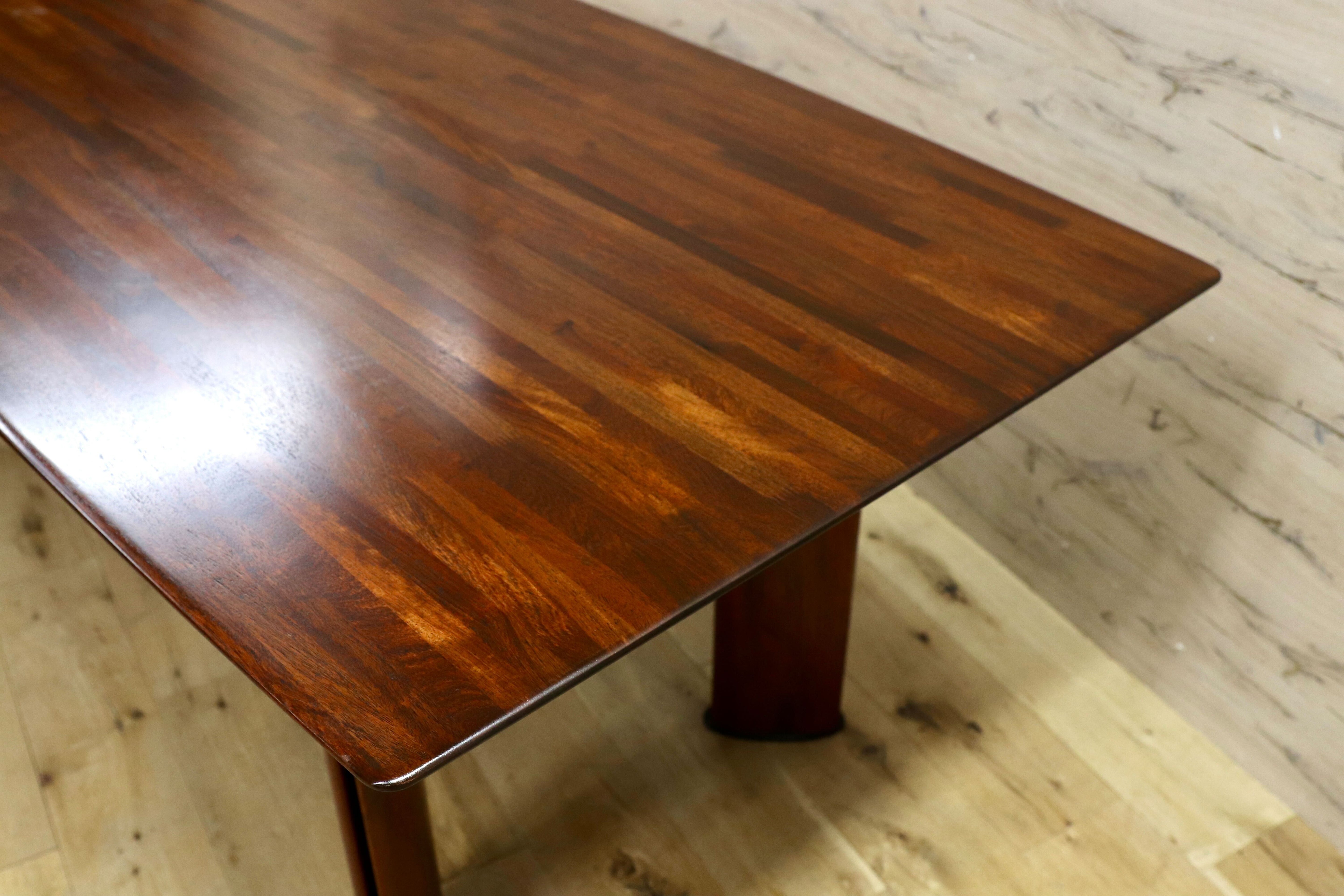 GMGT84○karimoku / カリモク vivente ビベンテ 花梨材 ダイニングテーブル 食卓テーブル ミーティングテーブル 最上位シリーズ リペア済み