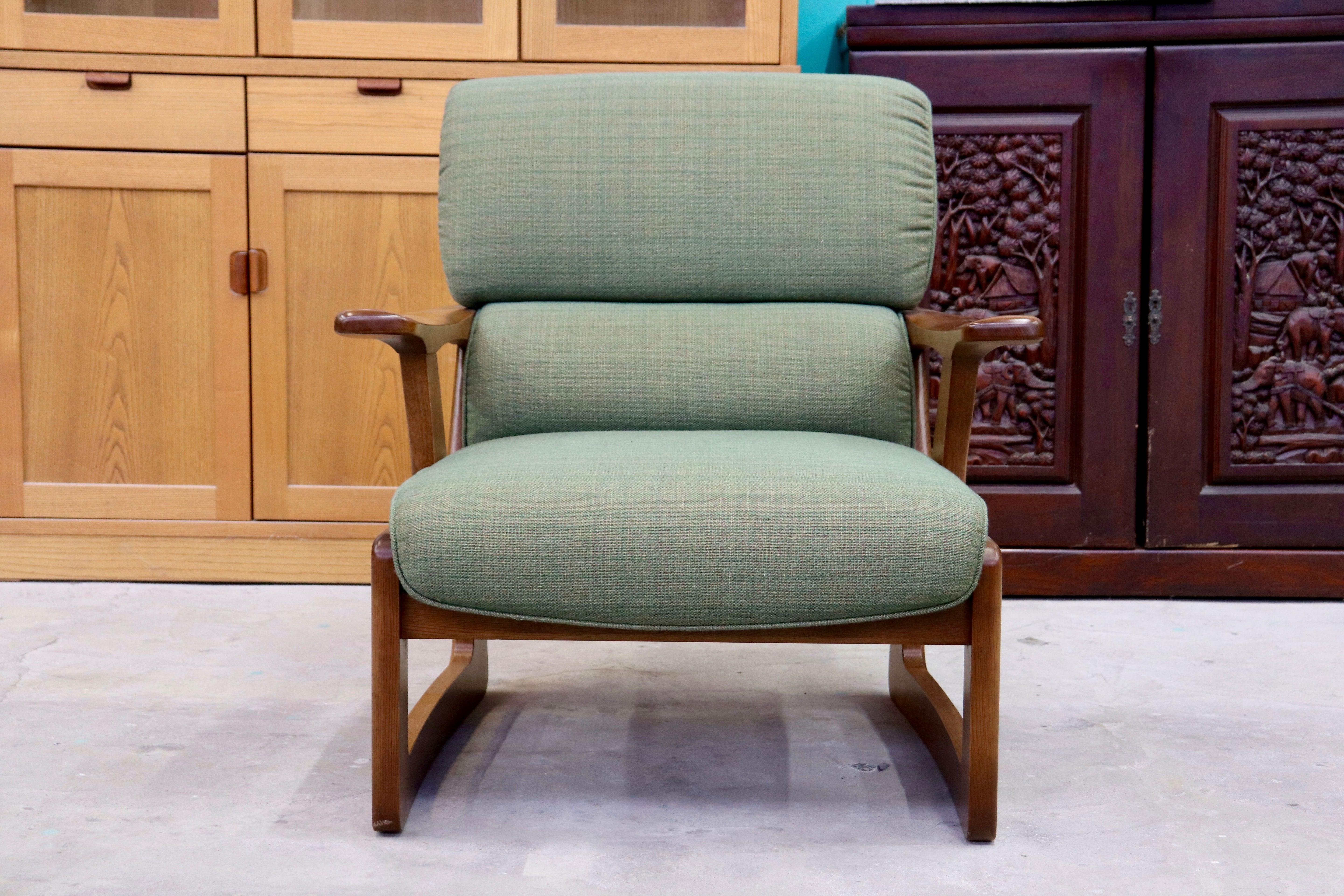 GMIK633C○maruni / マルニ 1人掛けソファ シングルソファ 1pソファ ファブリック ミッドセンチュリー ヴィンテージ レトロ 国産家具