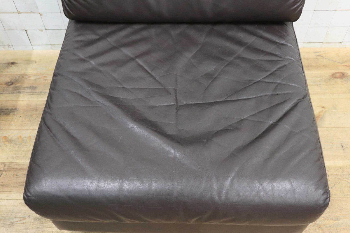 GMJK474C〇冨士ファニチア / Fuji Furniture 本革 1人掛けソファ シングルソファ ヴィンテージ ブラウン 国産家具