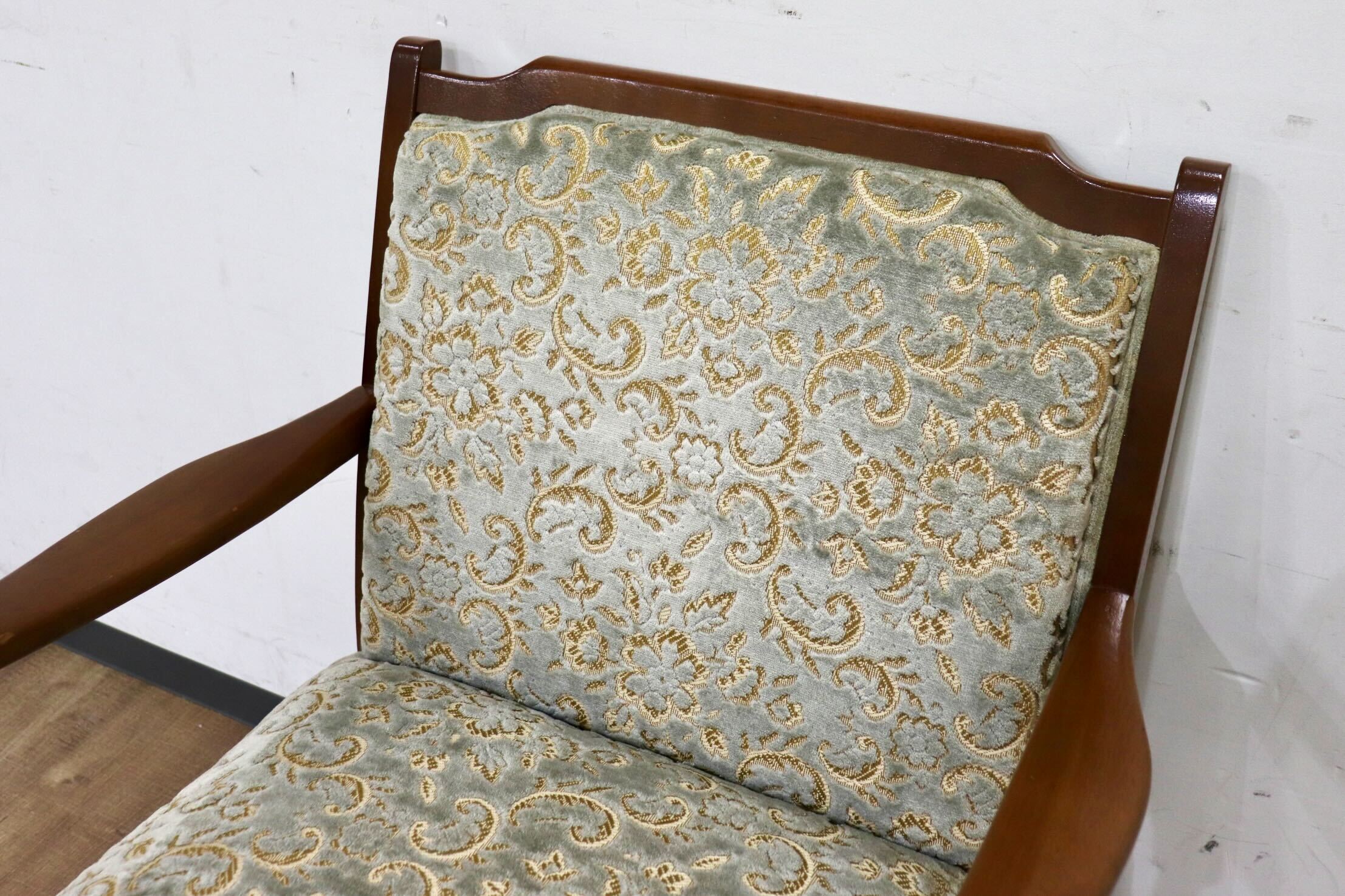 GMIH8A○maruni / マルニ アームチェア オールドマルニ ラウンジチェア シングルソファ 椅子 ファブリック レトロ ヴィンテージ 希少