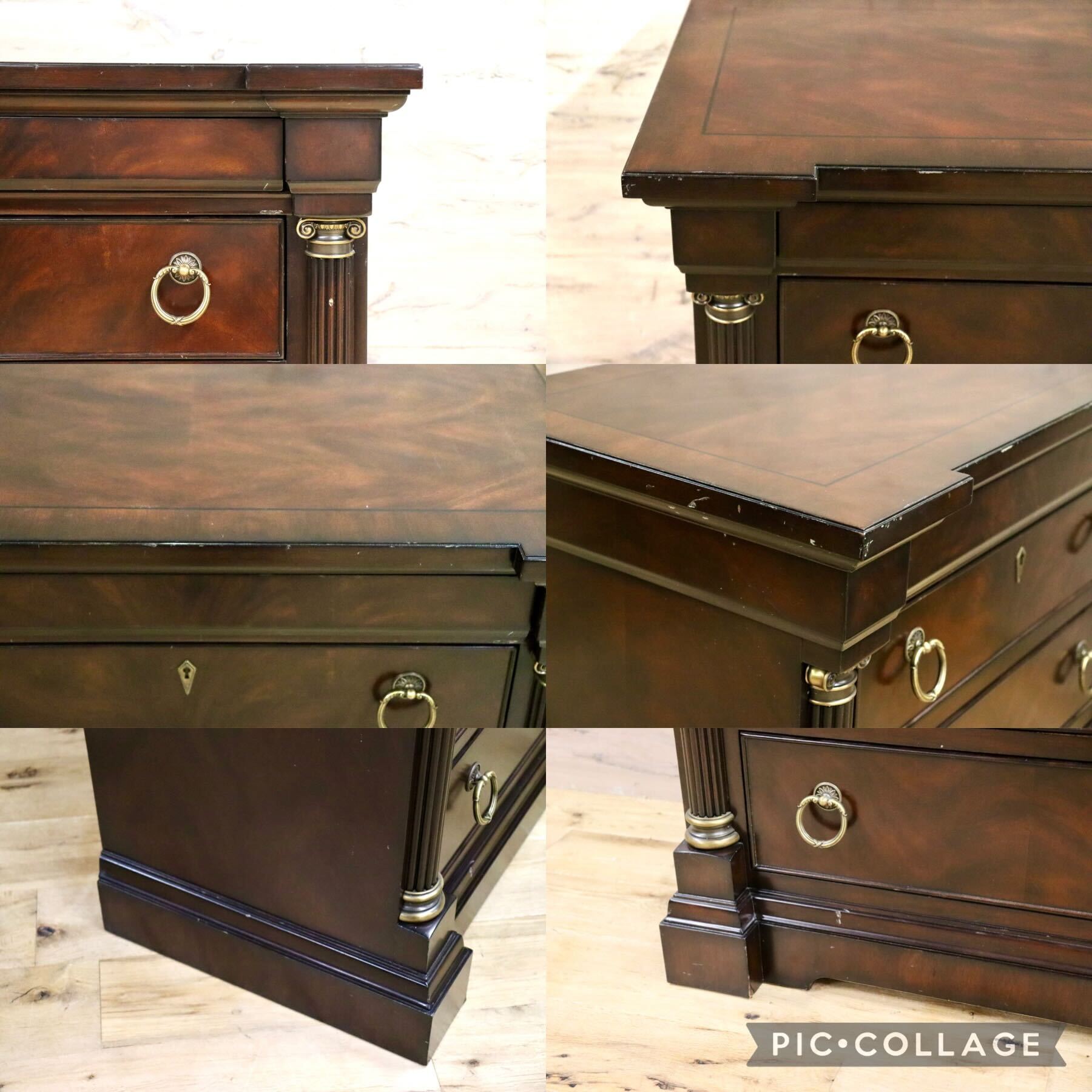 GMHK318○DREXEL HERITAGE / ドレクセルヘリテイジ チェスト キャビネット 収納家具 ドロワー 店舗什器 マホガニー ヴィンテージ 希少