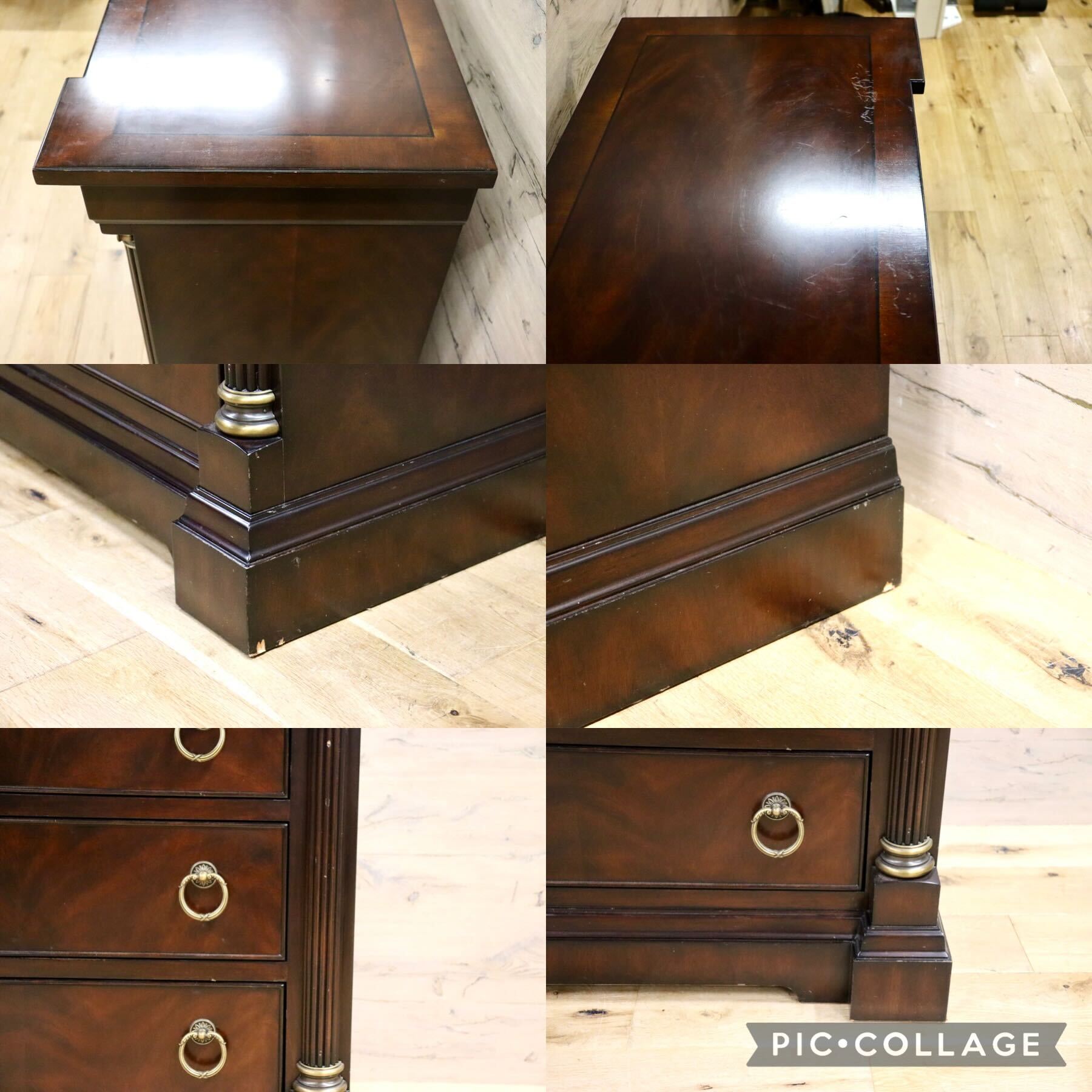 GMHK318○DREXEL HERITAGE / ドレクセルヘリテイジ チェスト キャビネット 収納家具 ドロワー 店舗什器 マホガニー ヴィンテージ 希少