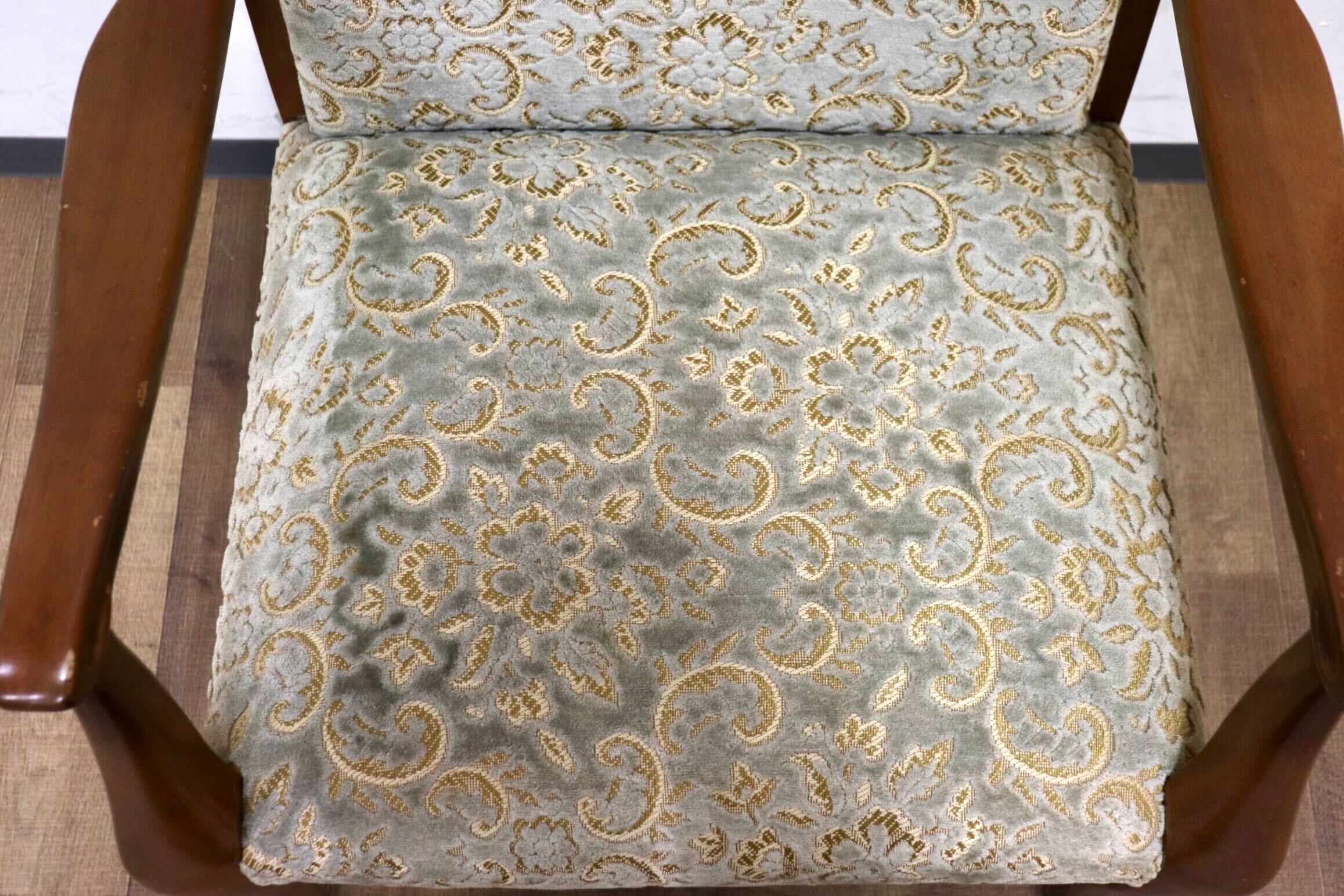 GMIH8A○maruni / マルニ アームチェア オールドマルニ ラウンジチェア シングルソファ 椅子 ファブリック レトロ ヴィンテージ 希少