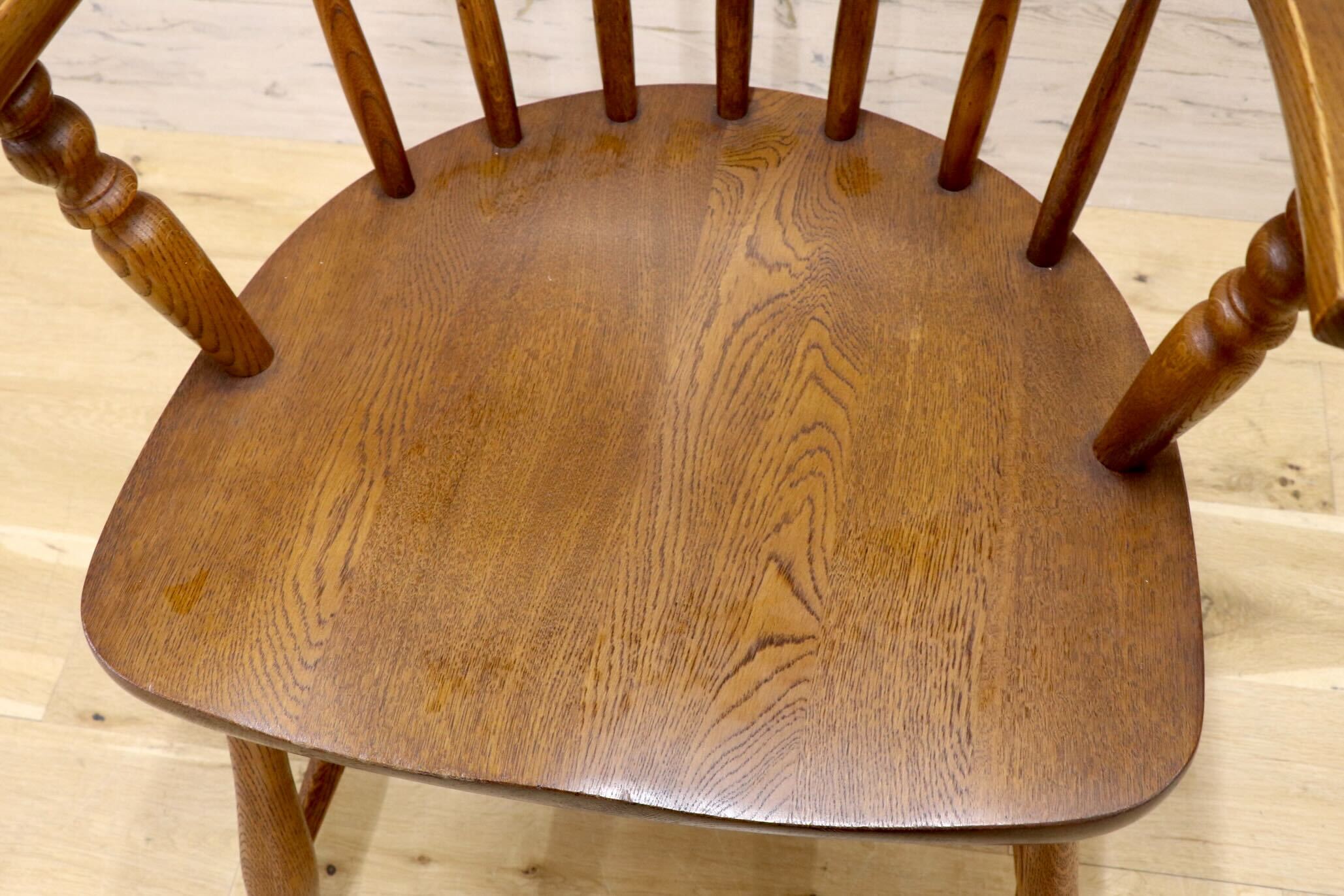 GMIK911D○柏木工 / KASHIWA ダイニングチェア アームチェア ウィンザーチェア 椅子 レトロ カントリー ナチュラル アンティーク 国産家具