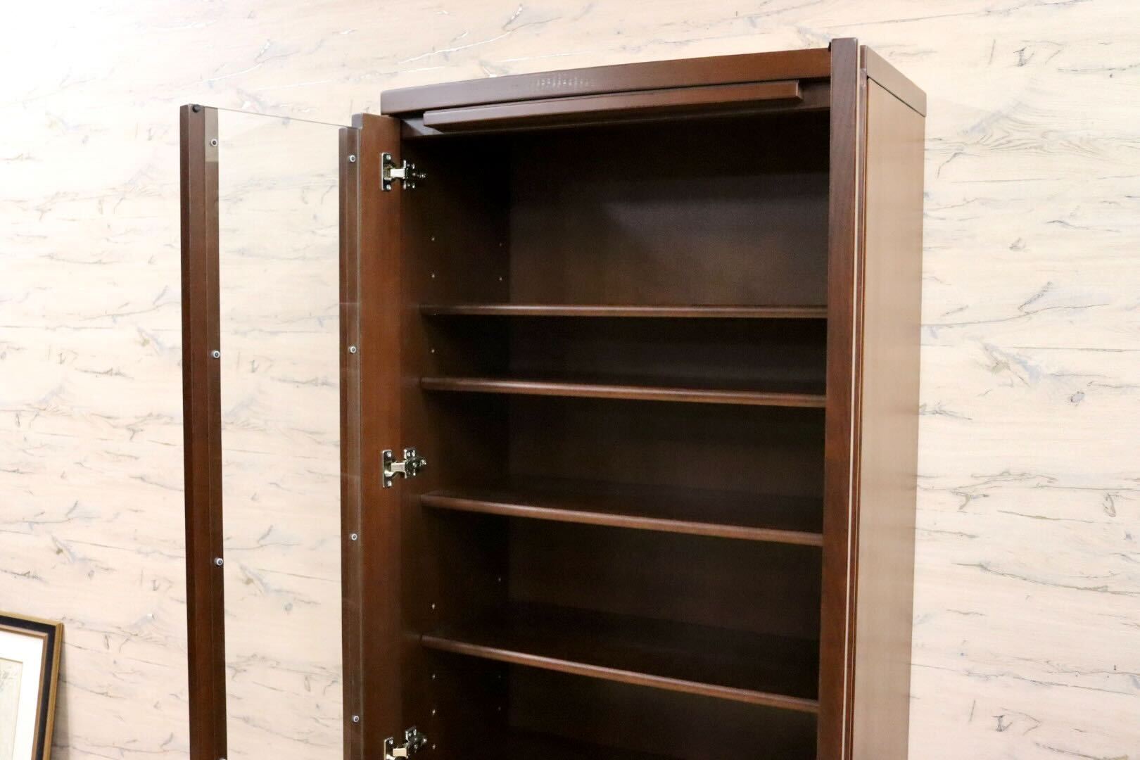 GMGK541A○コクサイ家具 ルノー2 本棚 書棚 ブックシェルフ キャビネット 飾り棚 収納家具 大川家具 モダン