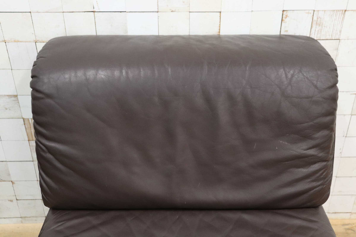 GMJK474E〇冨士ファニチア / Fuji Furniture 本革 1人掛けソファ シングルソファ ヴィンテージ ブラウン 国産家具