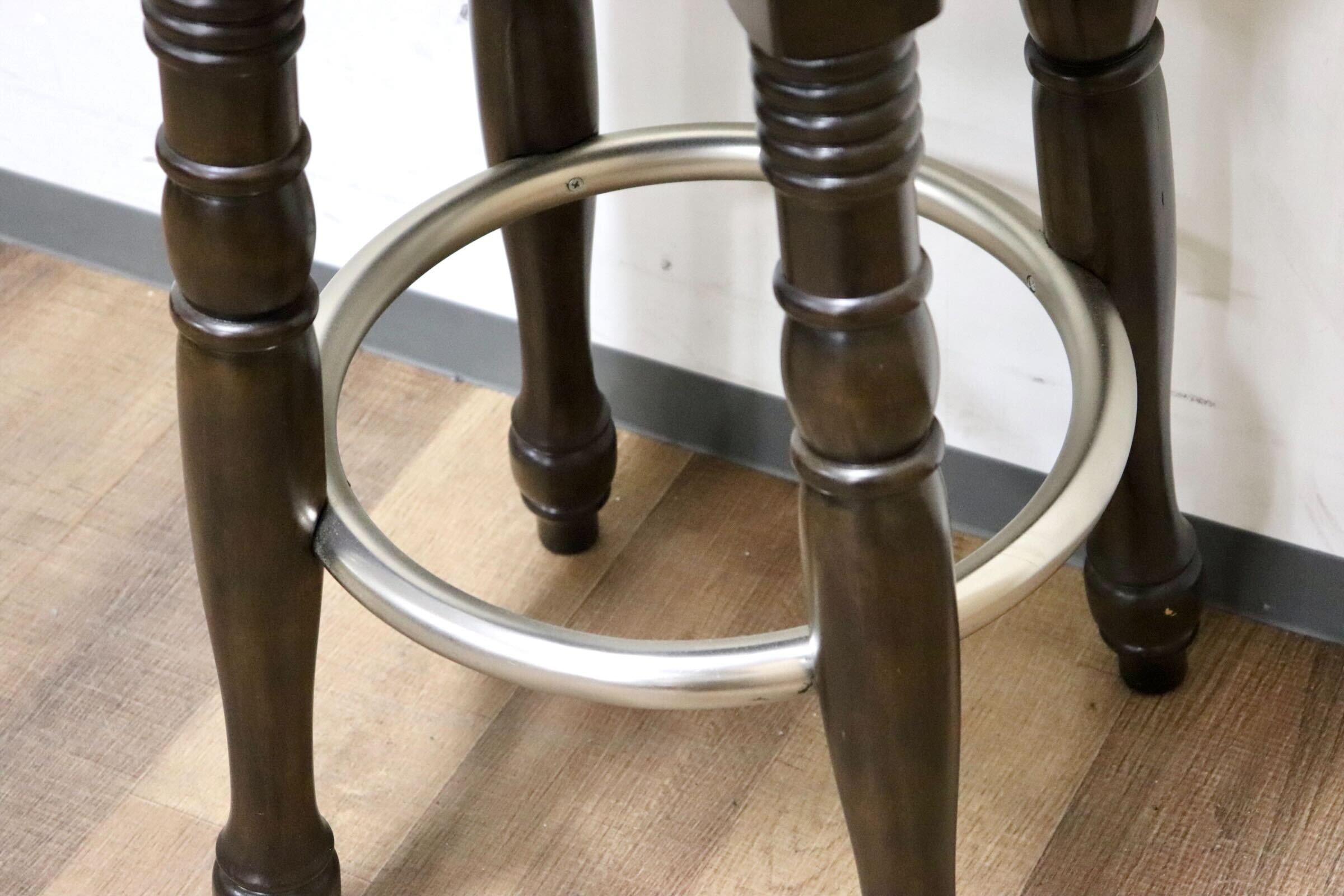 GMHN235B○英国アンティーク調 カウンターチェア 回転式 ハイスツール バーチェア 椅子 ファブリック クラシック ヴィンテージ 輸入家具