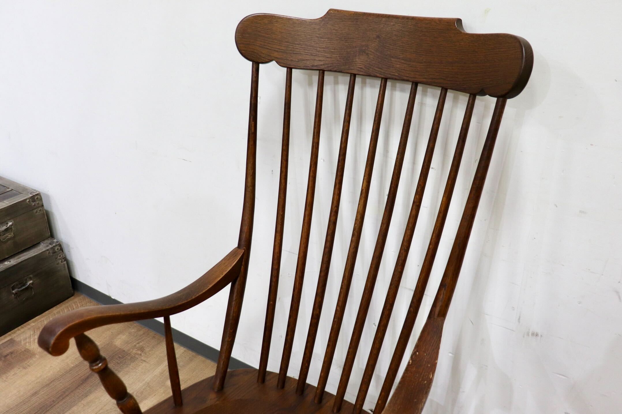 GMHK865○起立木工 / KIRITSU MOKKO ロッキングチェア 揺り椅子 アンティーク チェア 椅子 木製 カントリー 古民家