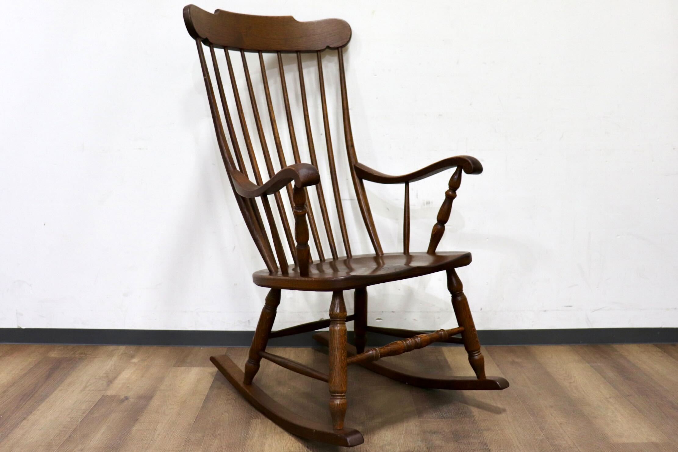 GMHK865○起立木工 / KIRITSU MOKKO ロッキングチェア 揺り椅子 アンティーク チェア 椅子 木製 カントリー 古民家