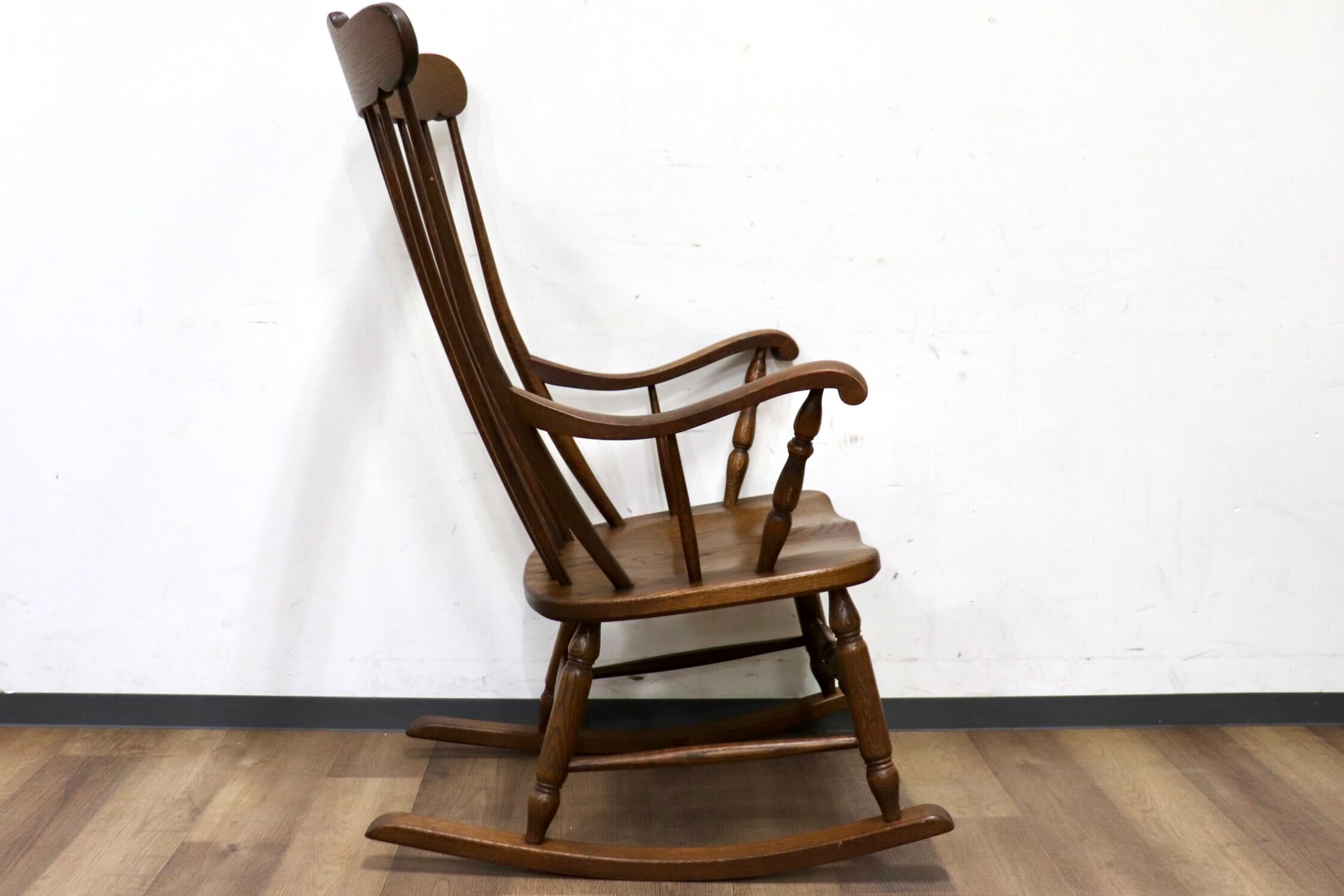 GMHK865○起立木工 / KIRITSU MOKKO ロッキングチェア 揺り椅子 アンティーク チェア 椅子 木製 カントリー 古民家