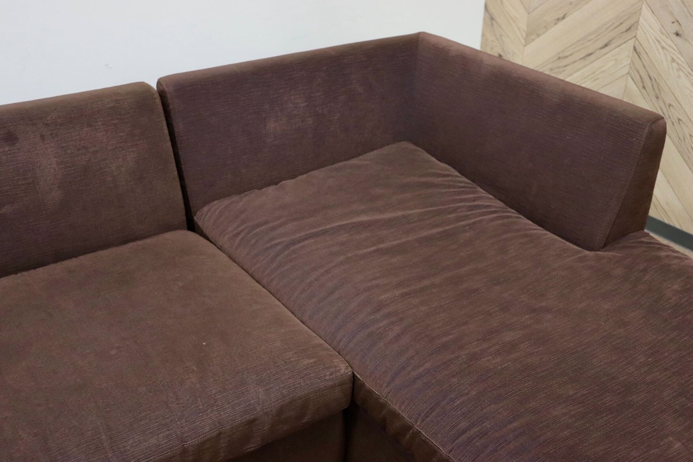 GMGN161○arflex / アルフレックス SONA ソーナ カウチソファ コーナーソファ ブラウン カバーリング イタリアモダン 最高級 定価約130万