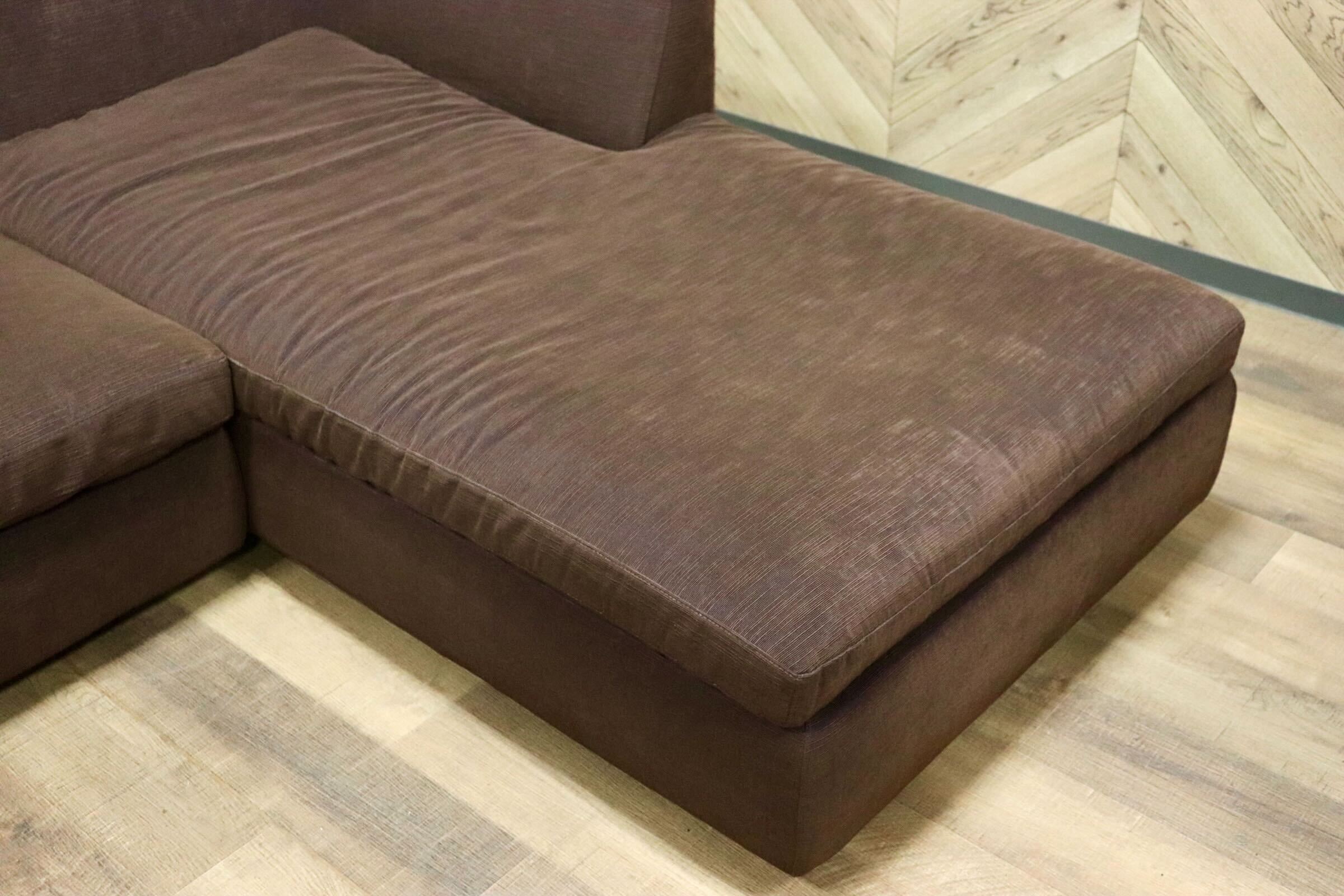 GMGN161○arflex / アルフレックス SONA ソーナ カウチソファ コーナーソファ ブラウン カバーリング イタリアモダン 最高級 定価約130万