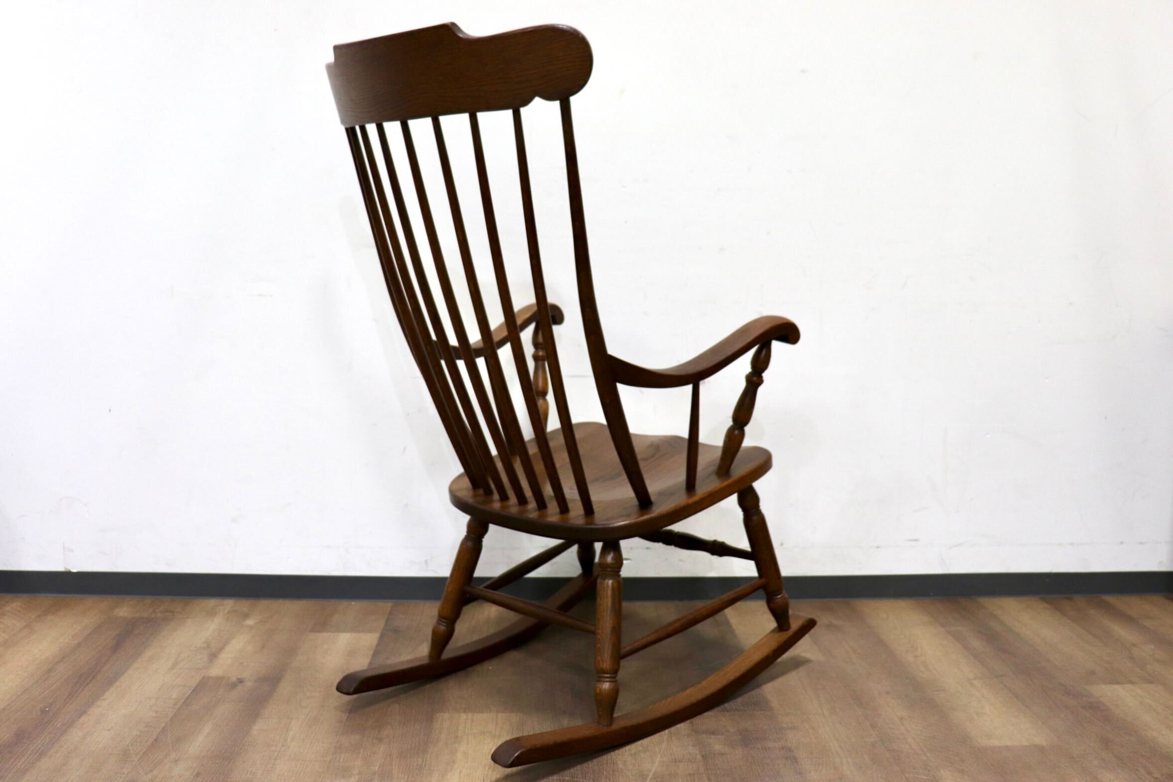 GMHK865○起立木工 / KIRITSU MOKKO ロッキングチェア 揺り椅子 アンティーク チェア 椅子 木製 カントリー 古民家