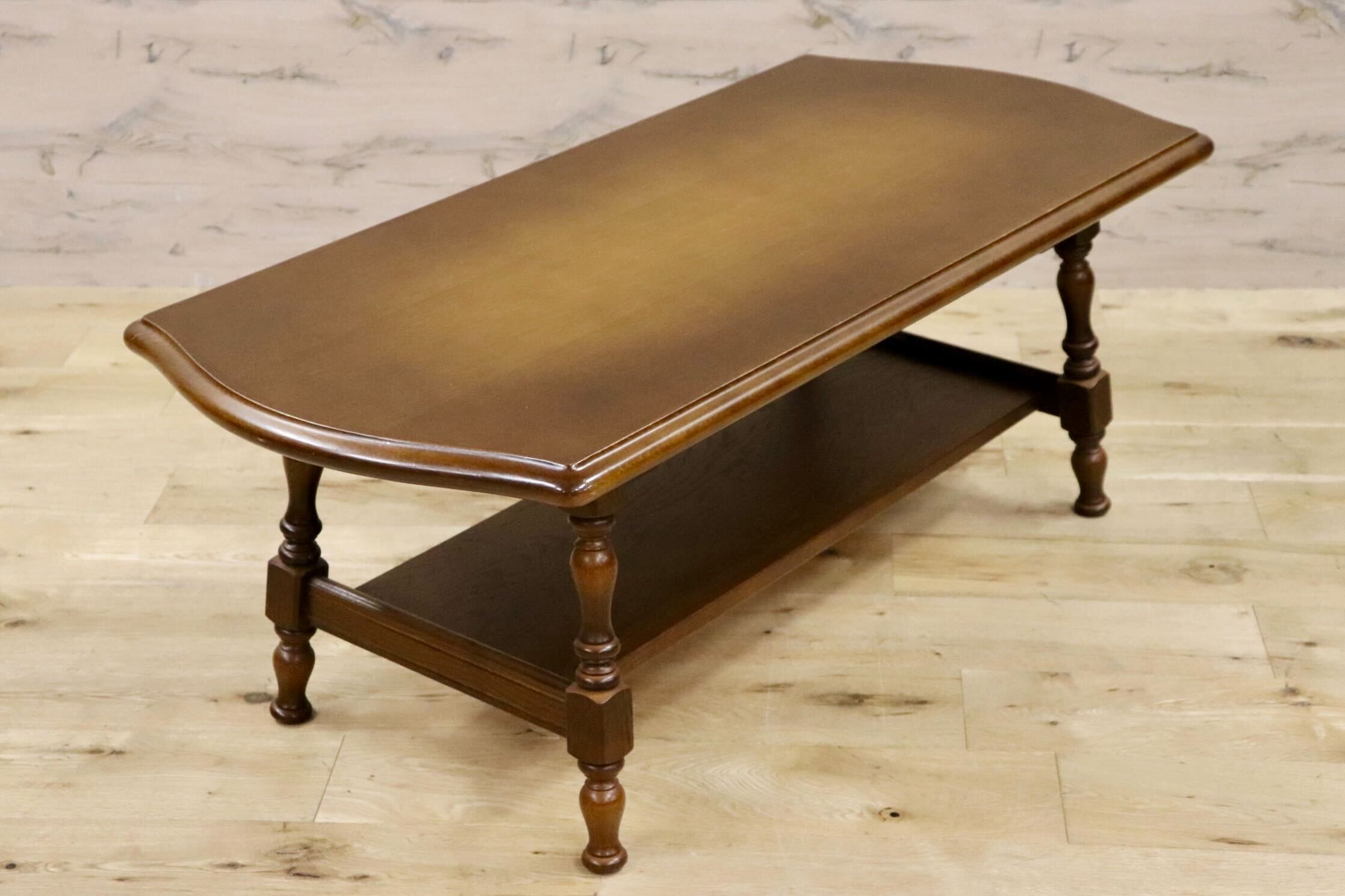 GMHK161○飛騨産業 / HIDA キツツキ 穂高 センターテーブル リビングテーブル コーヒーテーブル 楢材 カントリー クラシック 定価約10万