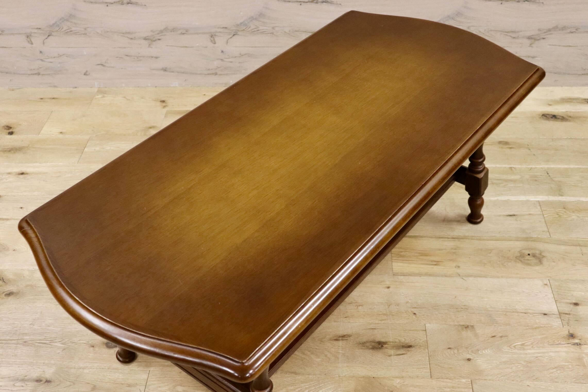 GMHK161○飛騨産業 / HIDA キツツキ 穂高 センターテーブル リビングテーブル コーヒーテーブル 楢材 カントリー クラシック 定価約10万