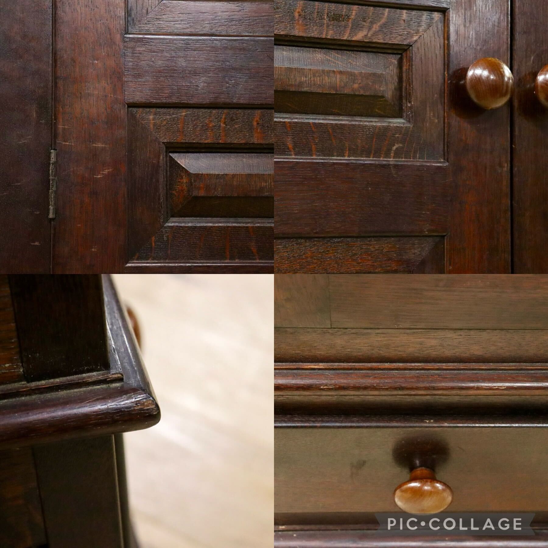 GMGK435B○松本民芸家具 E型洋服箪笥 ワードローブ クローゼット 収納棚 楢無垢材 稀少 アンティーク ヴィンテージ 民藝家具 定価約82万