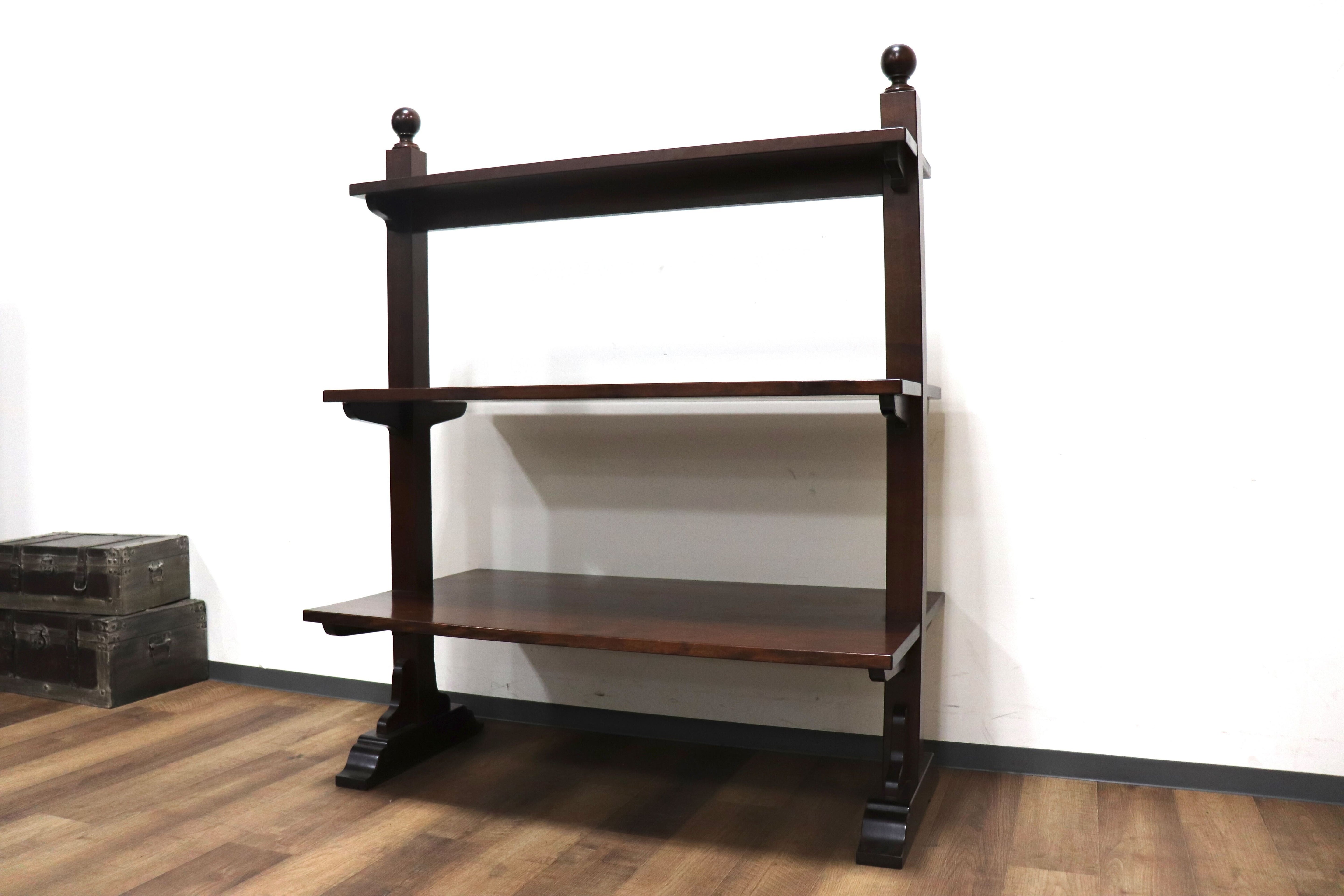 GMHN63○民芸家具 シェルフ 飾り棚 店舗什器 ミズメザクラ 無垢 アンティーク レトロ 和家具 和モダン 検) 松本民芸家具