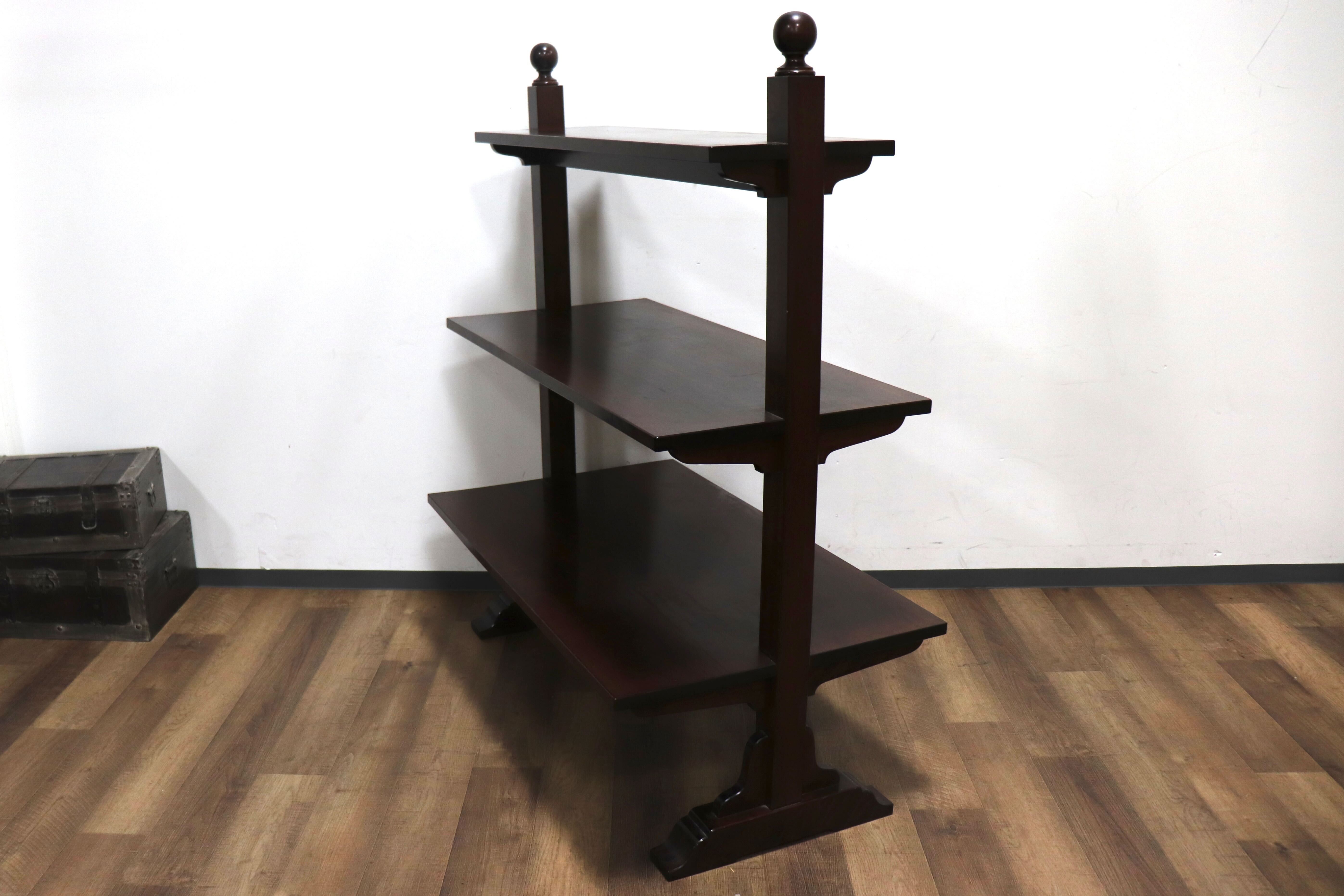 GMHN63○民芸家具 シェルフ 飾り棚 店舗什器 ミズメザクラ 無垢 アンティーク レトロ 和家具 和モダン 検) 松本民芸家具