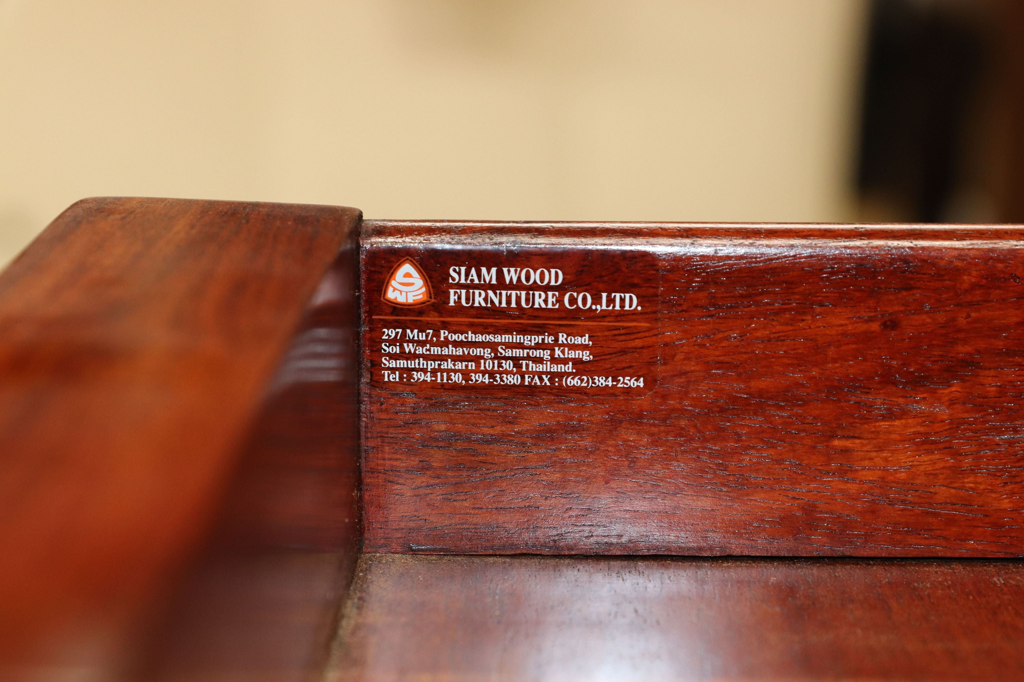 GMFK626A○SIAM WOOD FURNITURE サイドキャビネット 花台 飾り台 サイドテーブル エンドテーブル 中国美術 唐木家具 美品