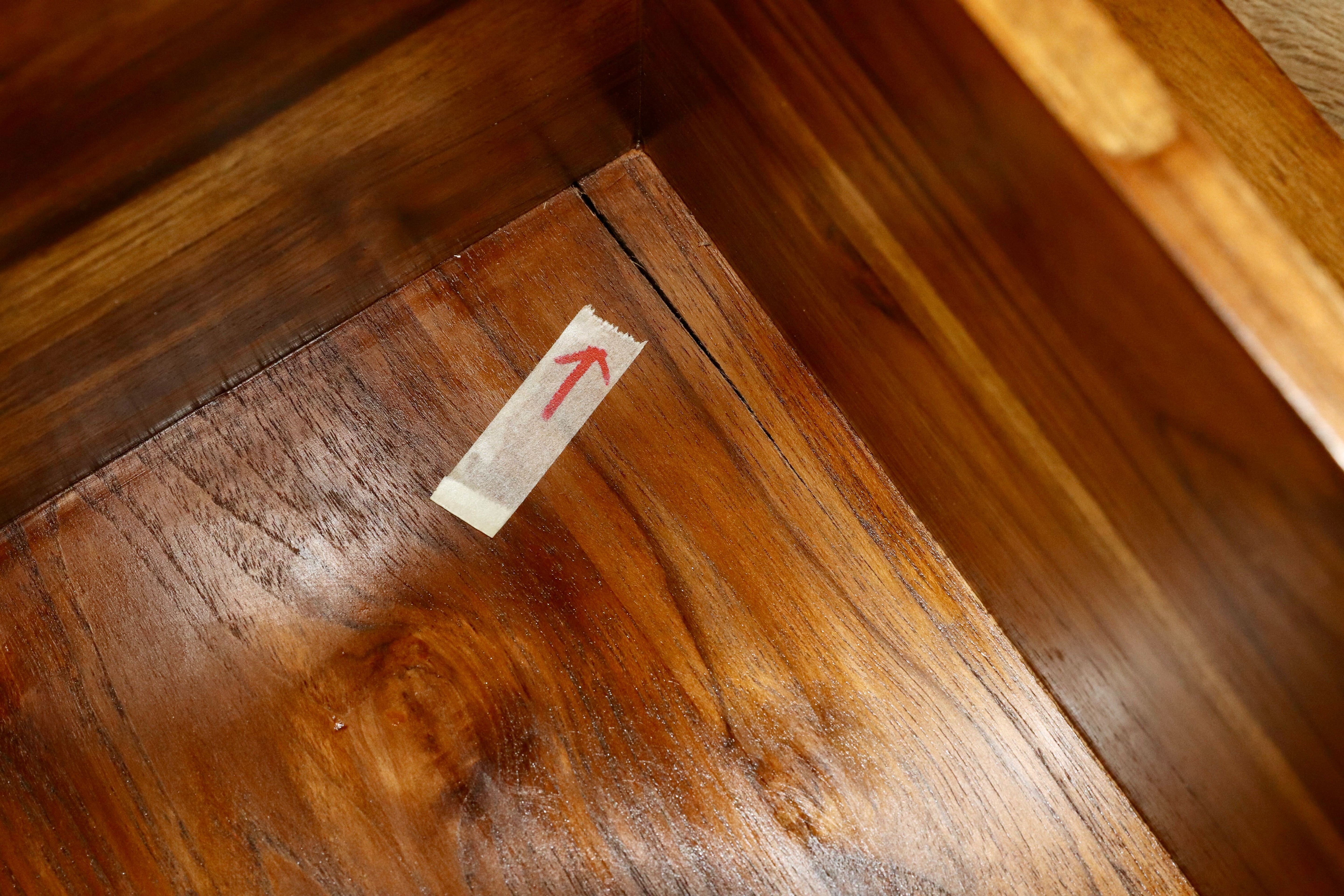 GMGN184○チーク無垢材 テレビボード TVボード AVボード ローボード リビング収納 北欧 アジアン 定価7.6万 未使用B品