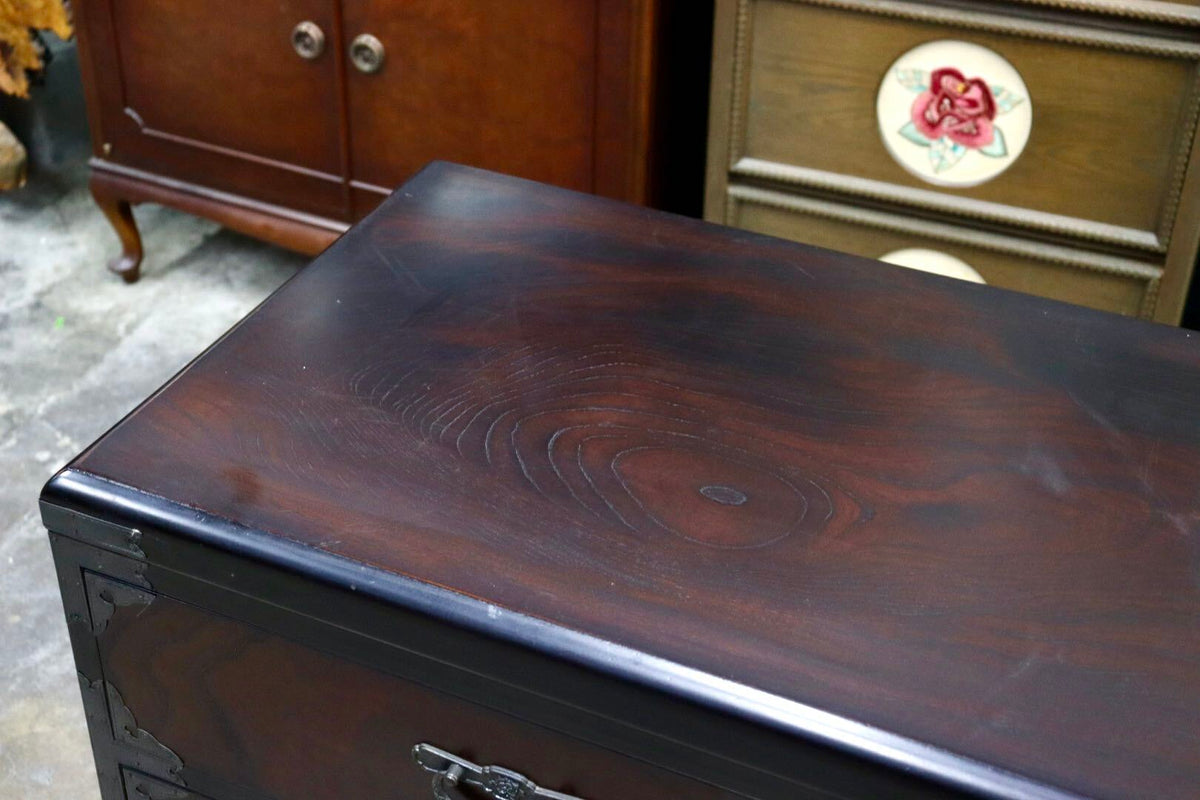 GMJS254◯民芸家具 整理箪笥 チェスト 和箪笥 時代箪笥 収納家具 レトロ 和家具 和モダン 和室 古民家 インテリア 検)筑後民芸