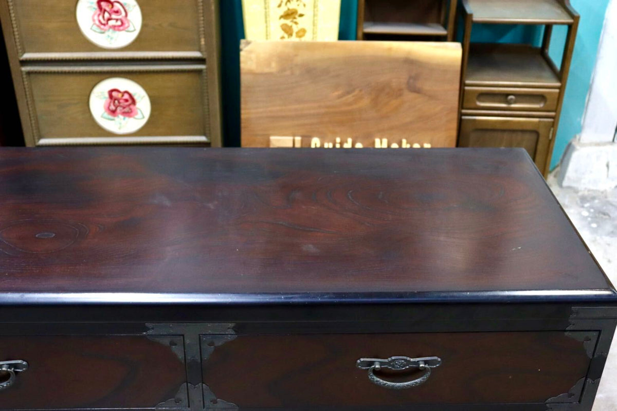 GMJS254◯民芸家具 整理箪笥 チェスト 和箪笥 時代箪笥 収納家具 レトロ 和家具 和モダン 和室 古民家 インテリア 検)筑後民芸
