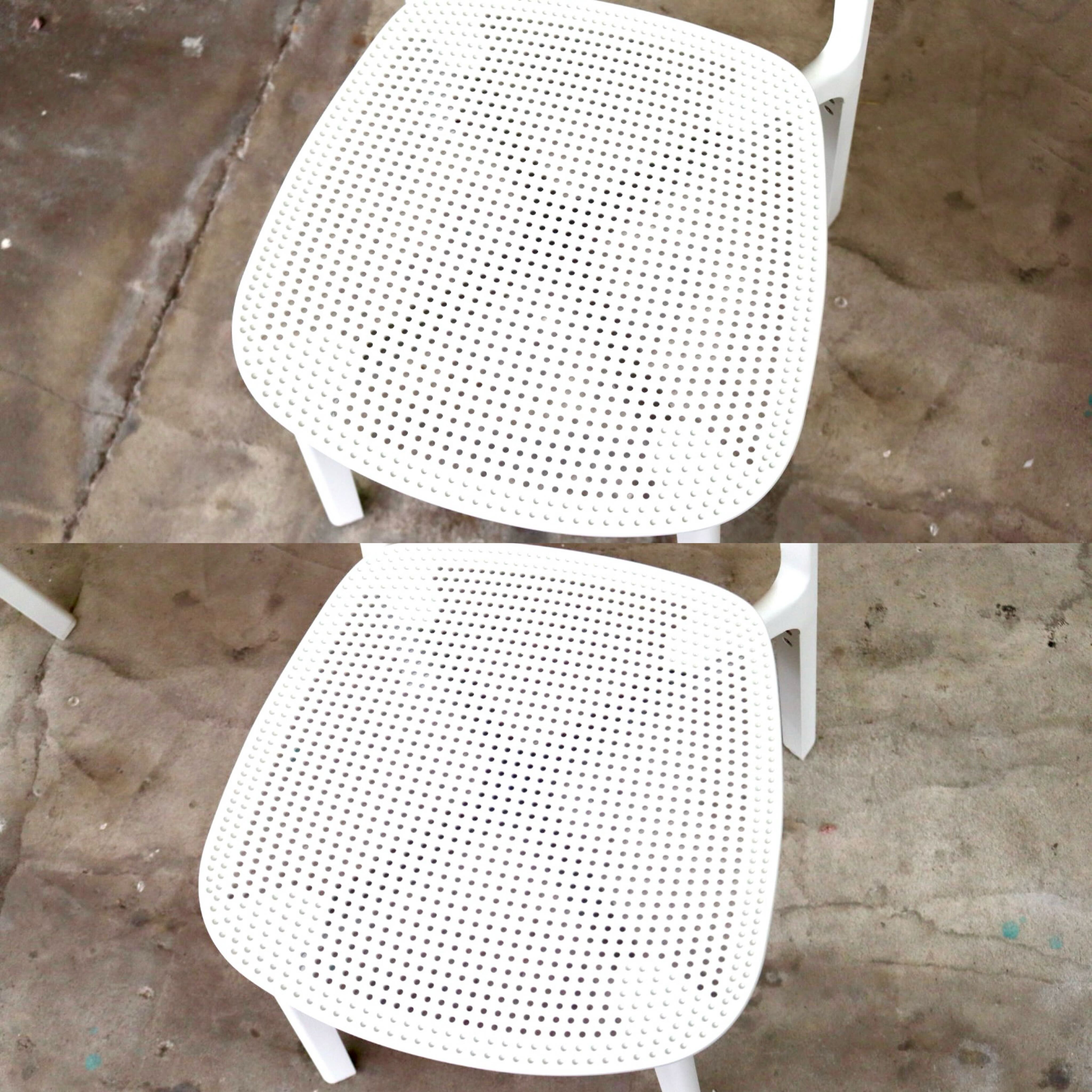 GMIS275F○KRISTALIA / クリスタリア COLANDER ダイニングチェア 椅子 2脚セット スタッキング モダン イタリア 白 展示品 定価約10万