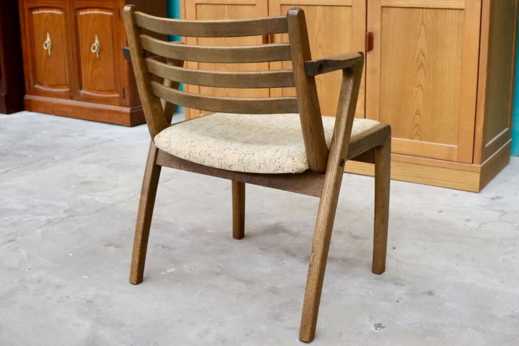 GMIH77D○昭和レトロ 北欧スタイル ヴィンテージ ダイニングチェア サイドチェア 椅子 楢材 レトロ