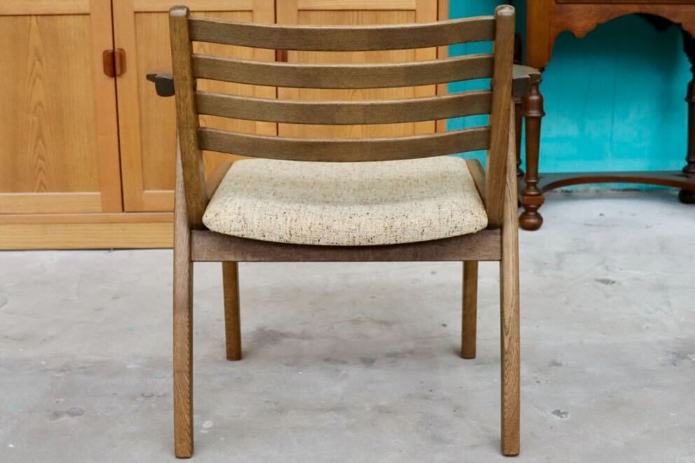 GMIH77D○昭和レトロ 北欧スタイル ヴィンテージ ダイニングチェア サイドチェア 椅子 楢材 レトロ