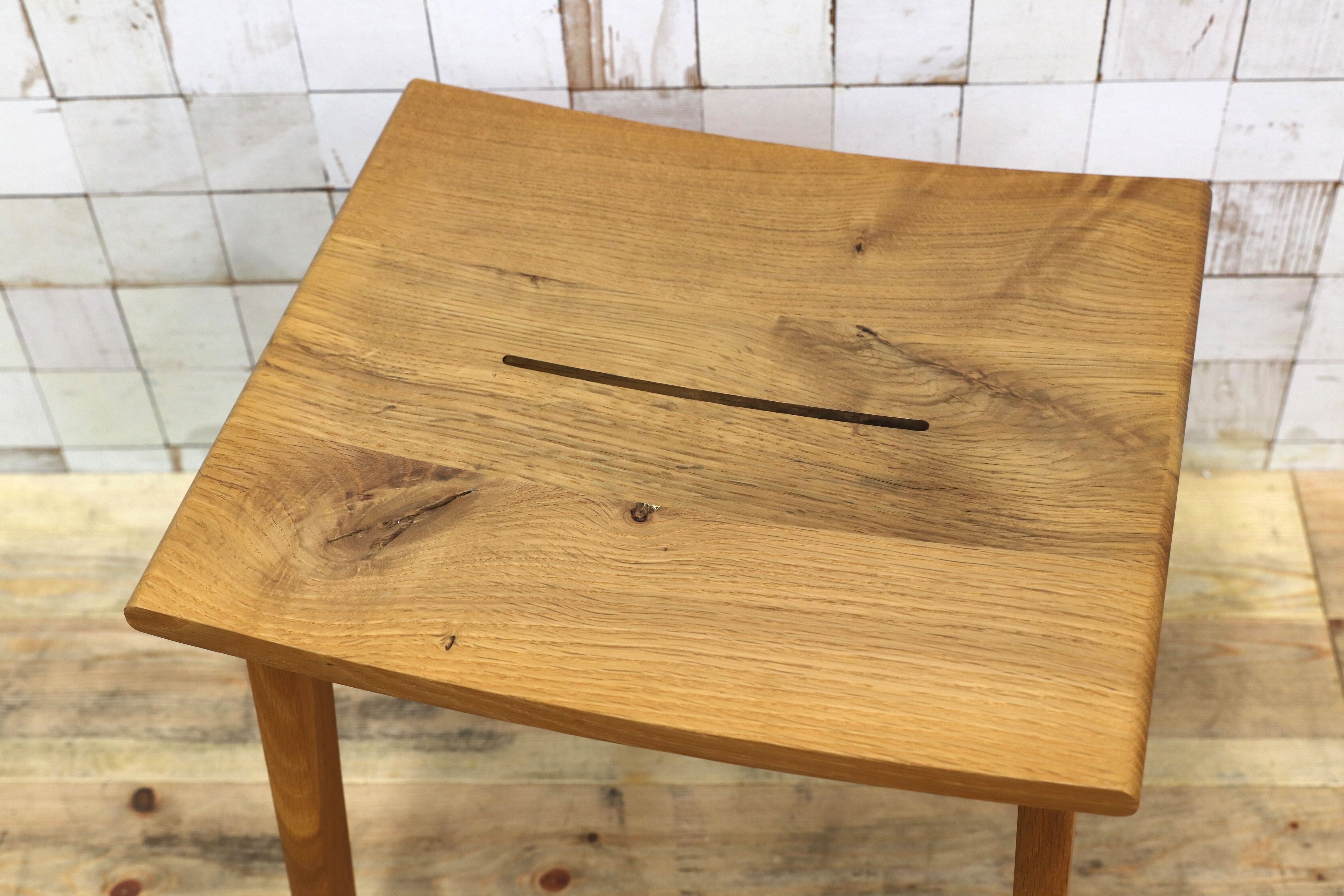 GMIK446A○飛騨産業 / HIDA キツツキ SN610 森のことば スツール 腰掛け オーク材 飛騨家具 定価4.18万 展示品