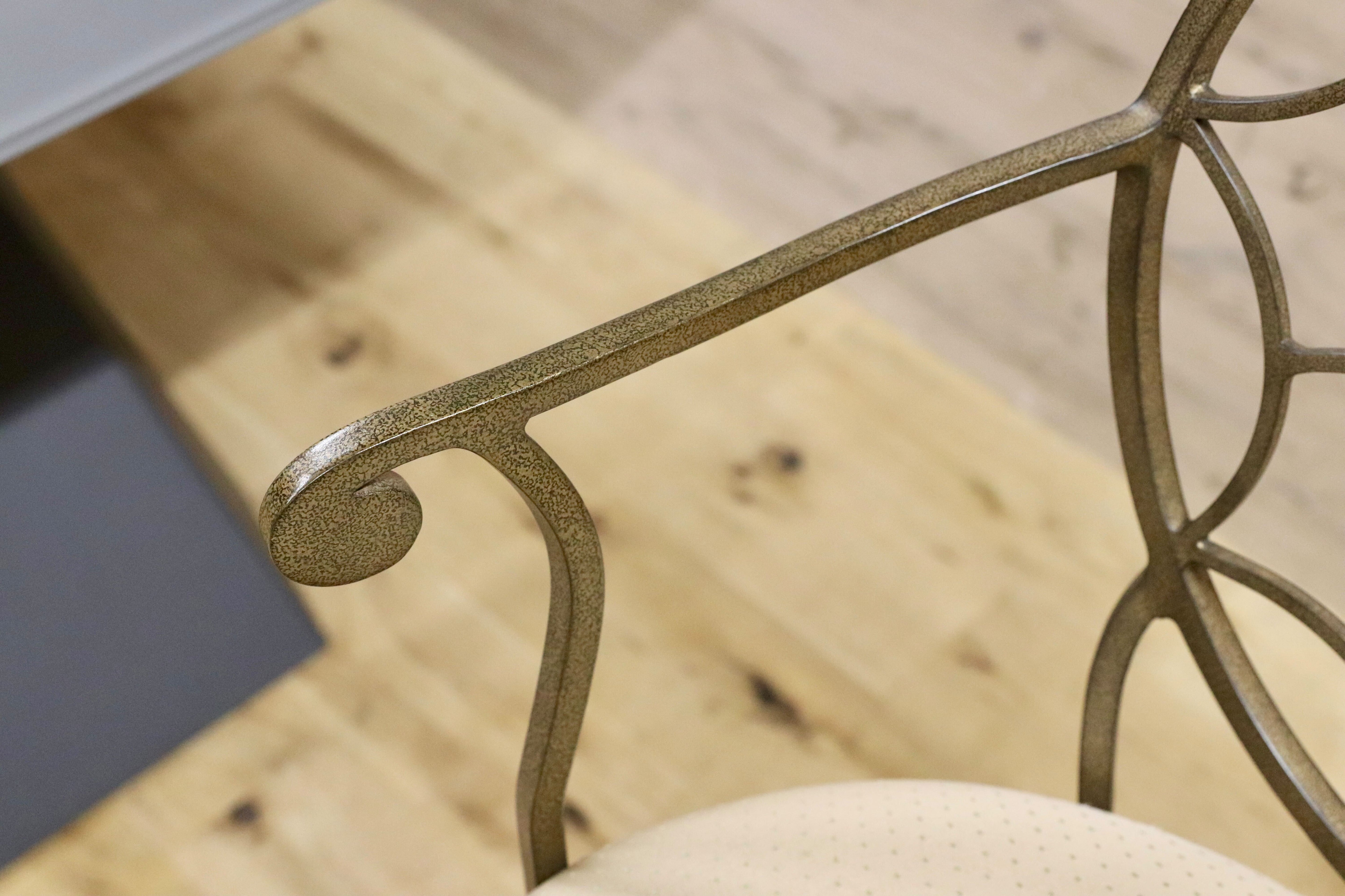 GMHO16C○DREXEL HERITAGE / ドレクセルヘリテイジ 特注 カウンターチェア アイアンチェア ハイチェア 回転チェア インダストリアル 希少