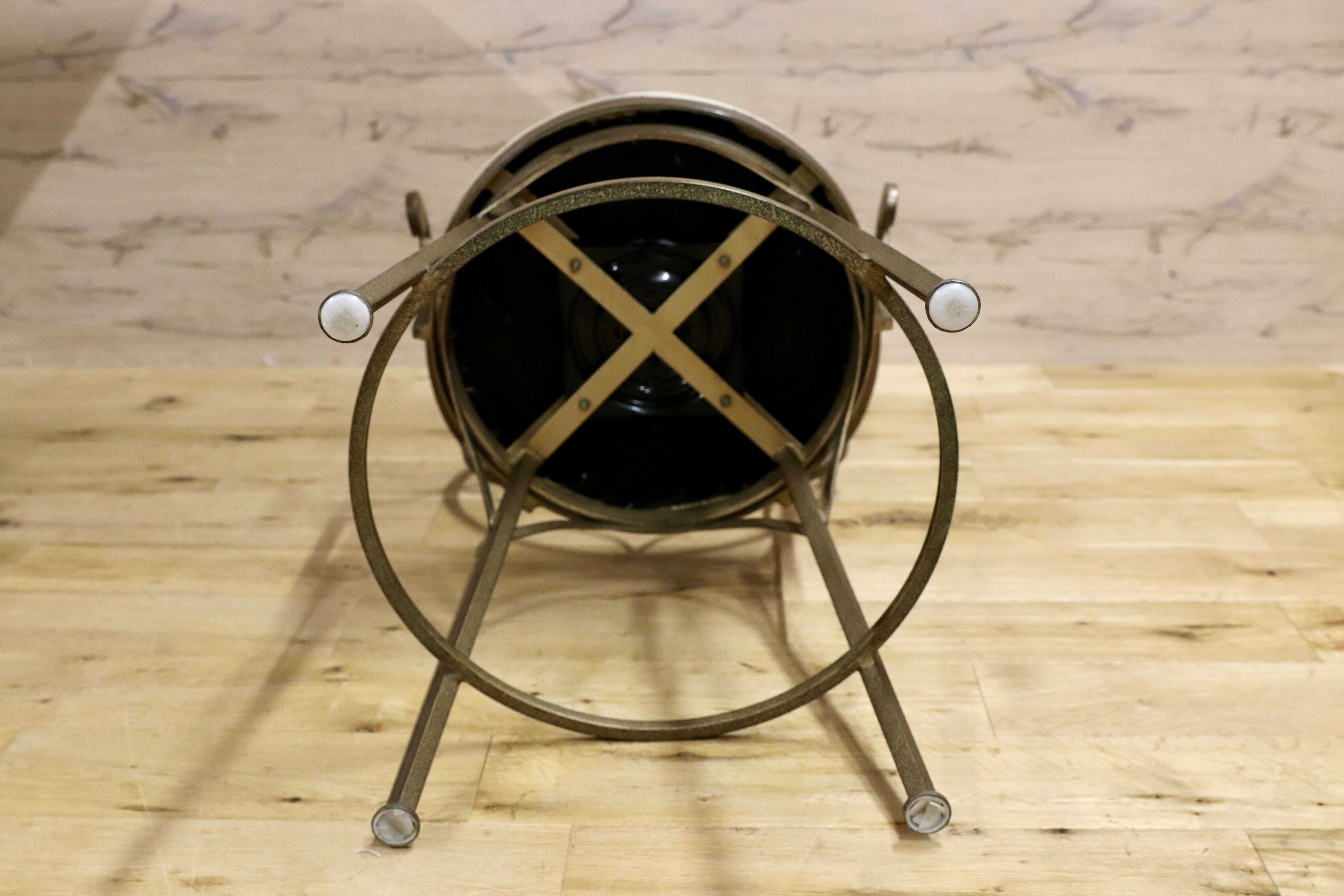 GMHO16C○DREXEL HERITAGE / ドレクセルヘリテイジ 特注 カウンターチェア アイアンチェア ハイチェア 回転チェア インダストリアル 希少