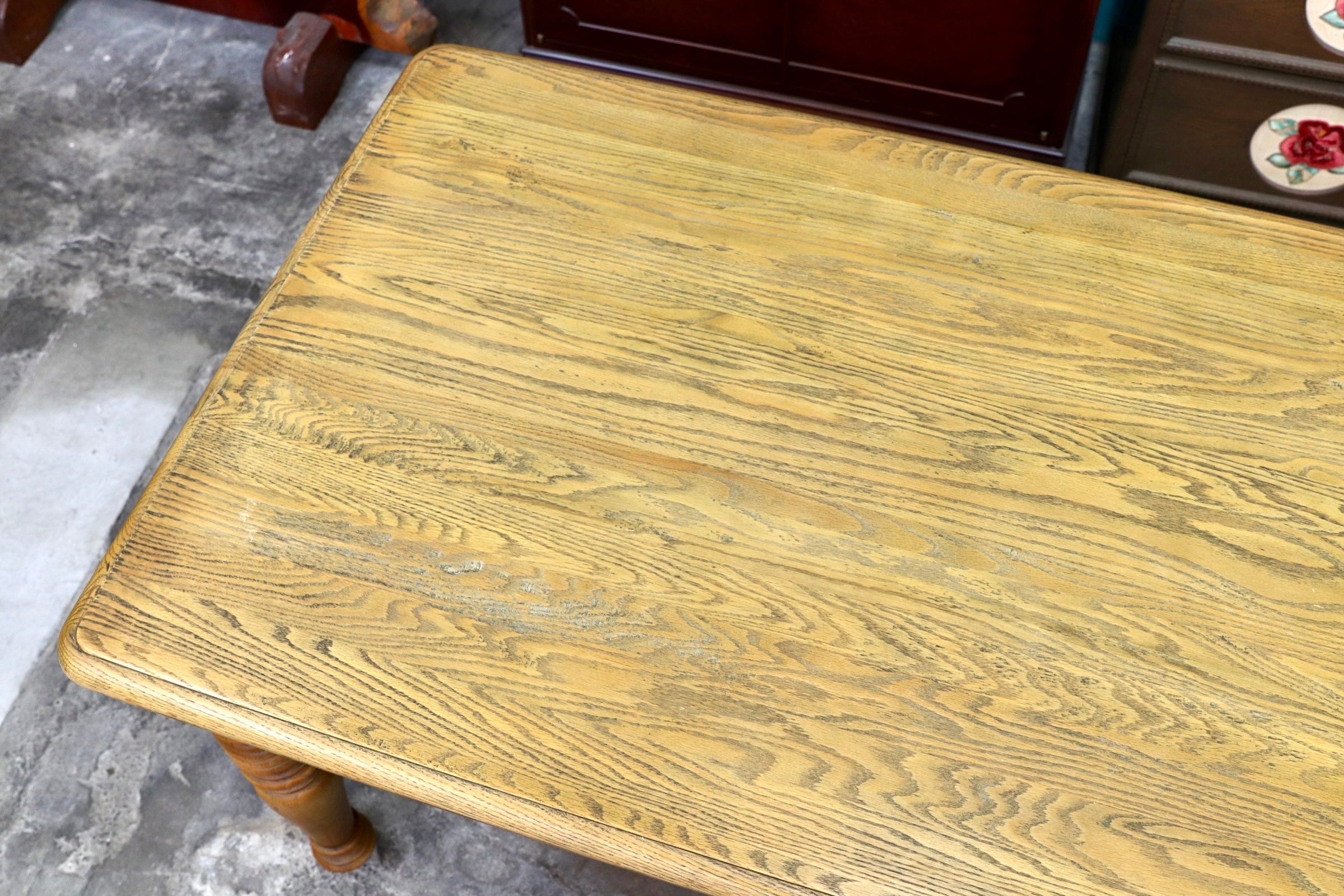 GMJH227○CRASH GATE / クラッシュゲート knot antiques メルツ ダイニングテーブル オーク材 アンティーク調 定価約31.4万円 展示品