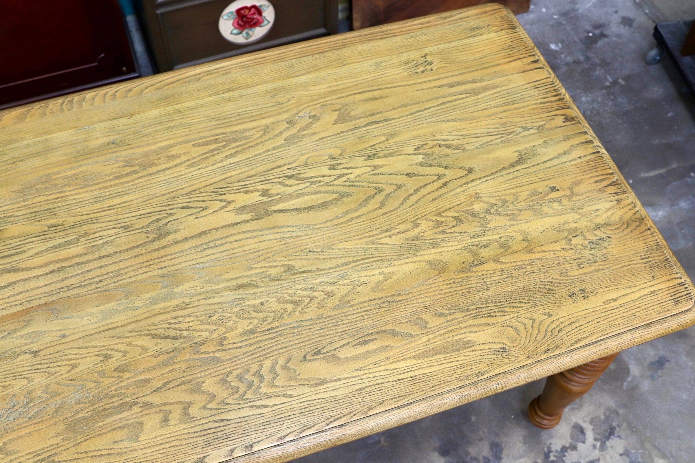 GMJH227○CRASH GATE / クラッシュゲート knot antiques メルツ ダイニングテーブル オーク材 アンティーク調 定価約31.4万円 展示品