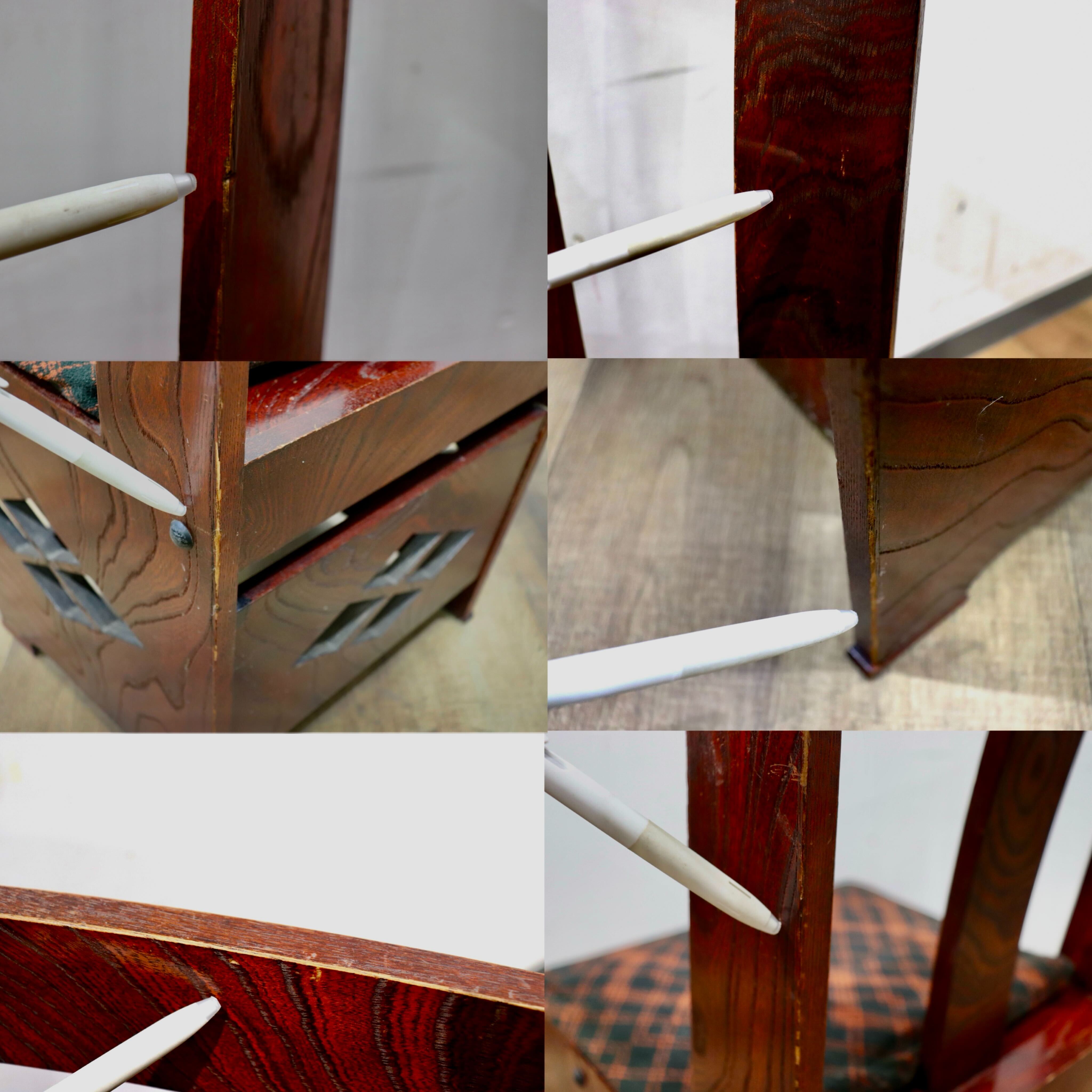 GMHH343A〇駿河民藝 欅材 囲炉裏 チェア ダイニングチェア 椅子 和家具 和モダン レトロ アンティーク 民芸家具 稀少