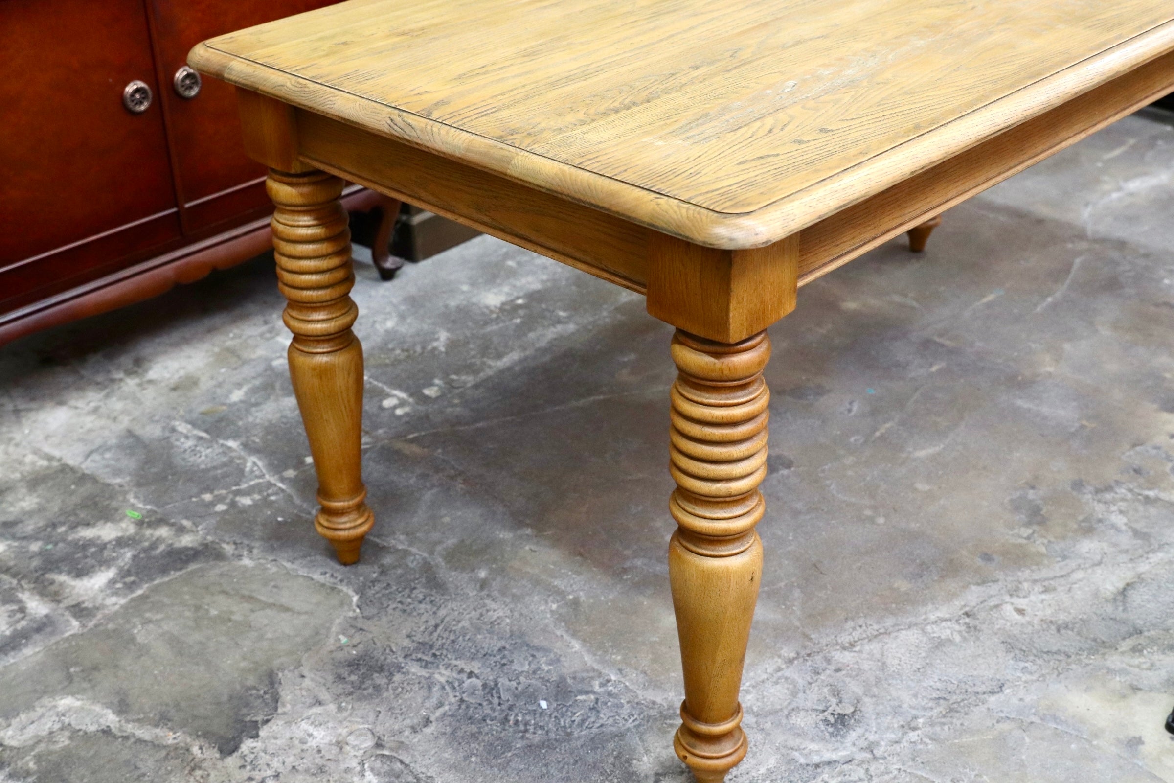 GMJH227○CRASH GATE / クラッシュゲート knot antiques メルツ ダイニングテーブル オーク材 アンティーク調 定価約31.4万円 展示品