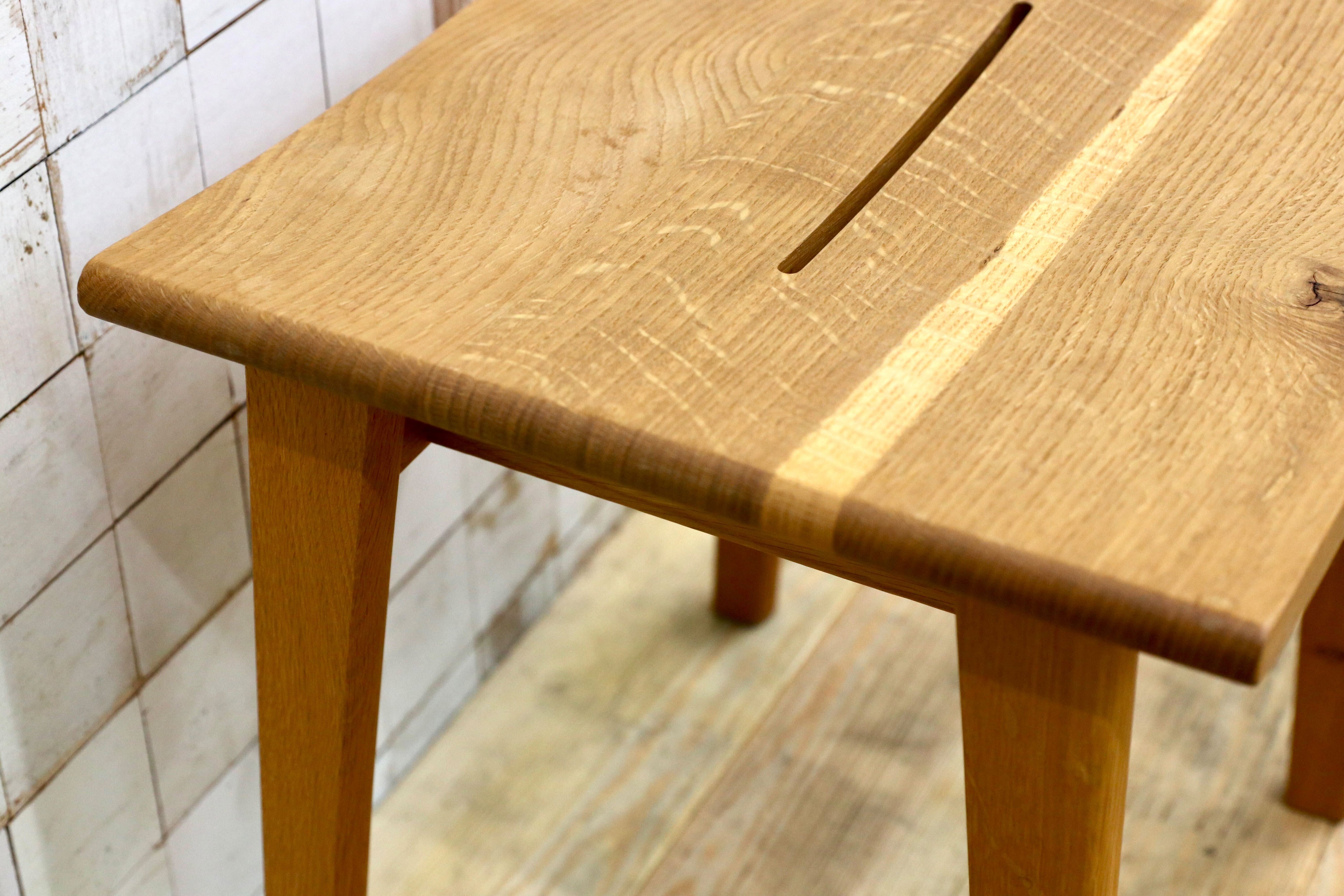 GMIK446C○飛騨産業 / HIDA キツツキ SN610 森のことば スツール 腰掛け オーク材 飛騨家具 定価4.18万 展示品