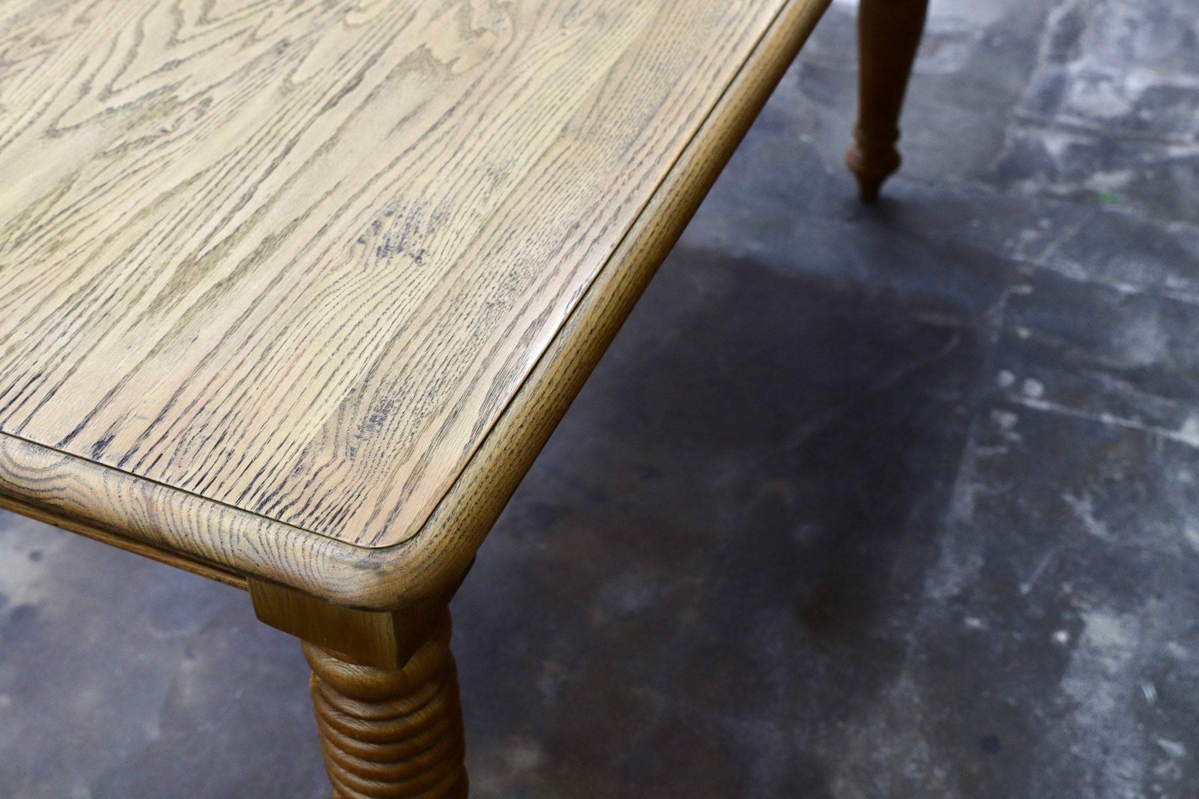 GMJH227○CRASH GATE / クラッシュゲート knot antiques メルツ ダイニングテーブル オーク材 アンティーク調 定価約31.4万円 展示品