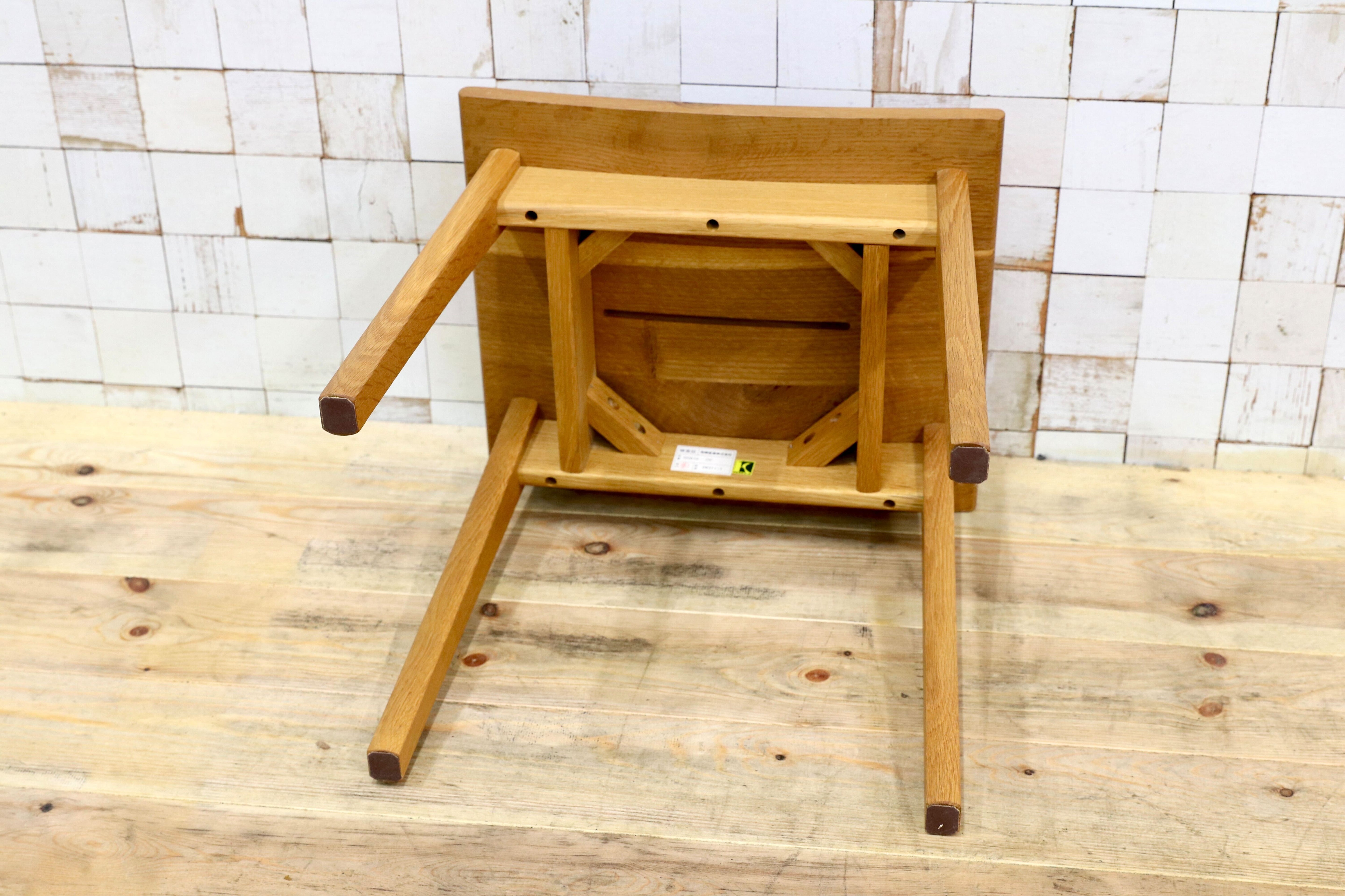 GMIK446C○飛騨産業 / HIDA キツツキ SN610 森のことば スツール 腰掛け オーク材 飛騨家具 定価4.18万 展示品