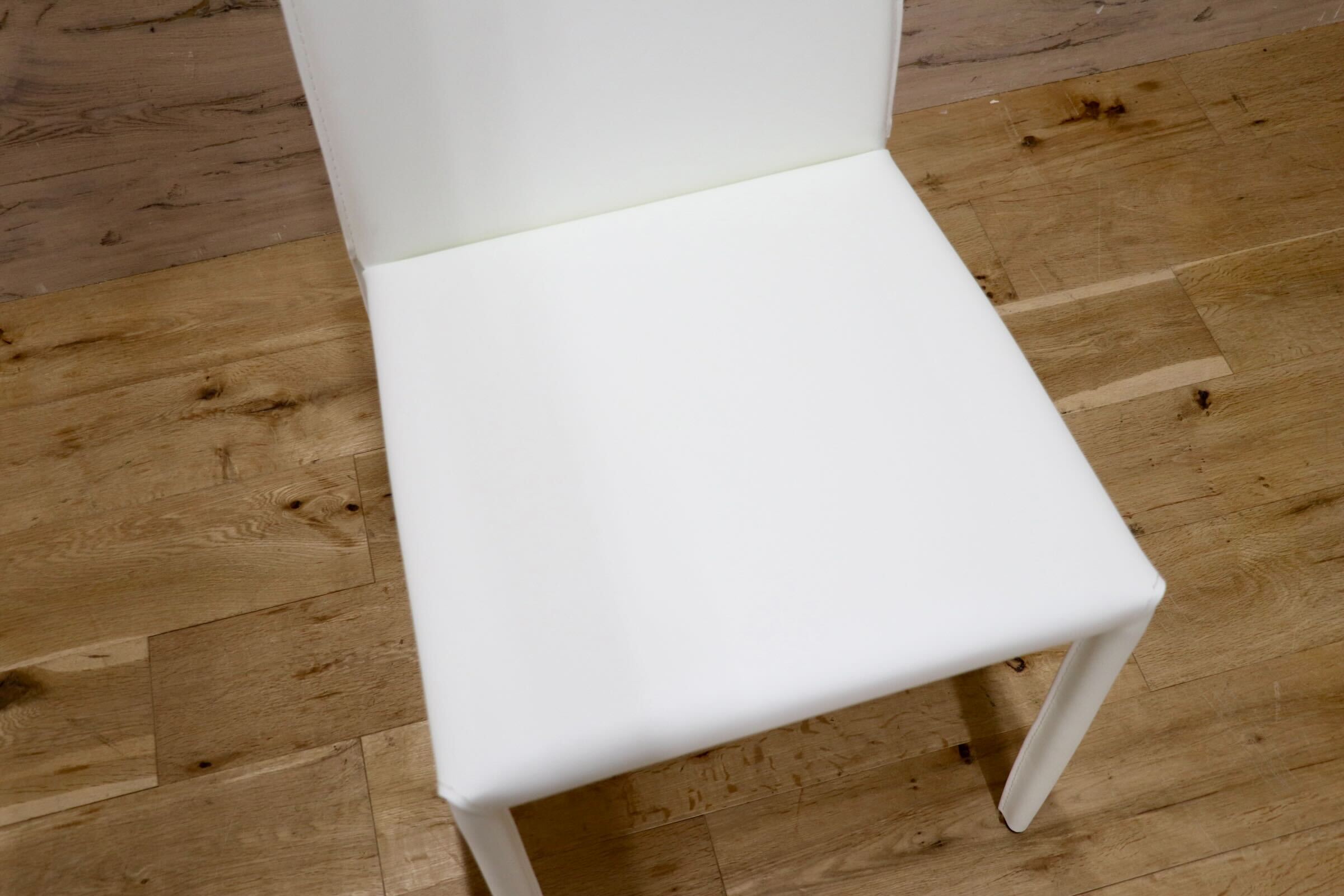 GMJS72A○FUJIEI / 藤栄 ザッキーニチェア 椅子 ダイニングチェア アームレスチェア 食卓椅子 ホワイト モデルルーム展示品