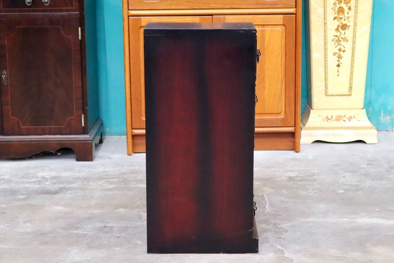 GMIK382A○階段箪笥 時代箪笥 和家具 和モダン 和室 座敷 古民家 チェスト 整理箪笥 アンティーク レトロ 木製 小物入れ 古民具 インテリア