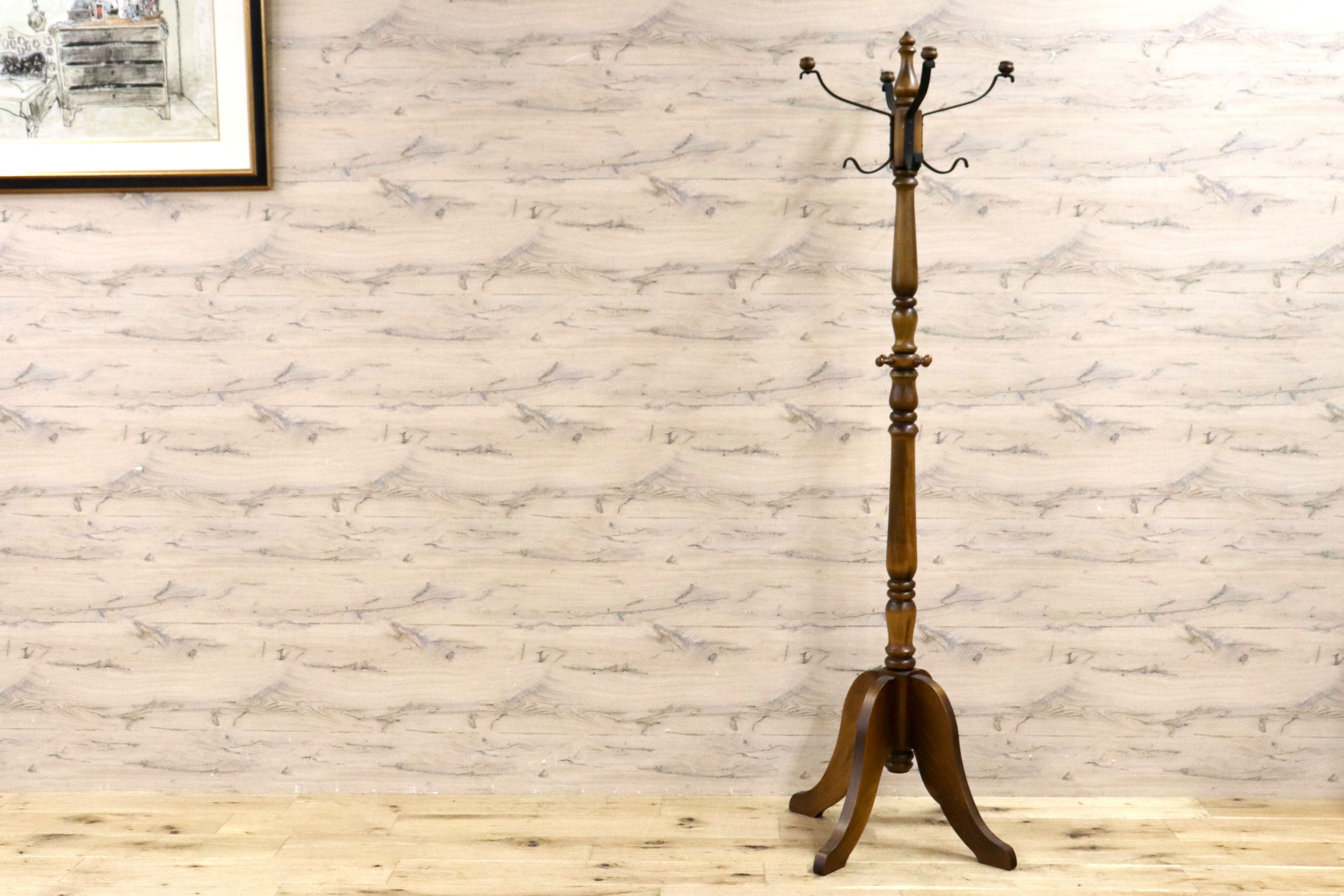 GMHS480○karimoku / カリモク コロニアル コートハンガー ポールハンガー 帽子掛け ハンガーラック ポールスタンド 国産家具 展示品