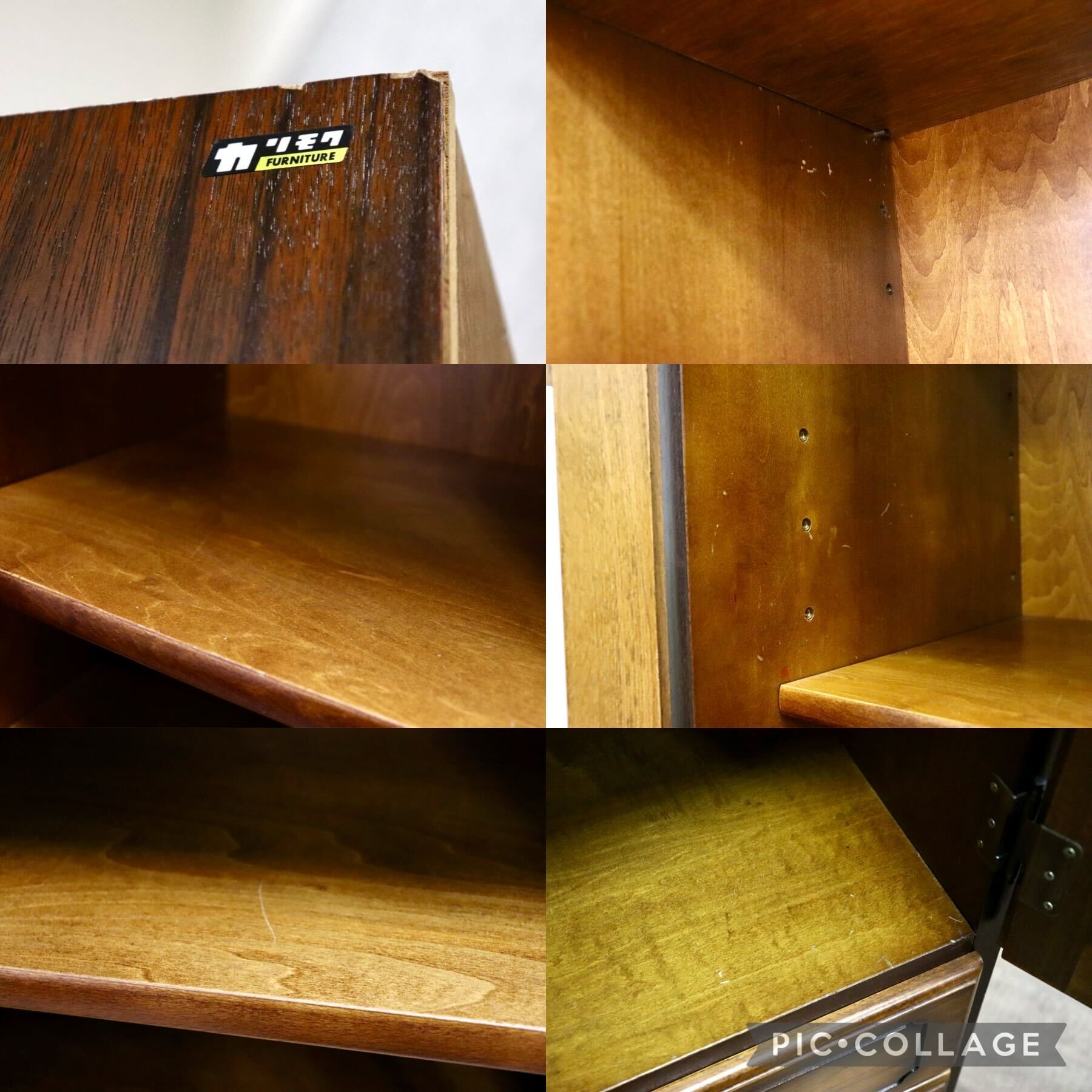 GMHS50○karimoku / カリモク コロニアル 本棚 本箱 書棚 飾り棚 ブックシェルフ キャビネット カントリー クラシック 国産家具 定価約20万