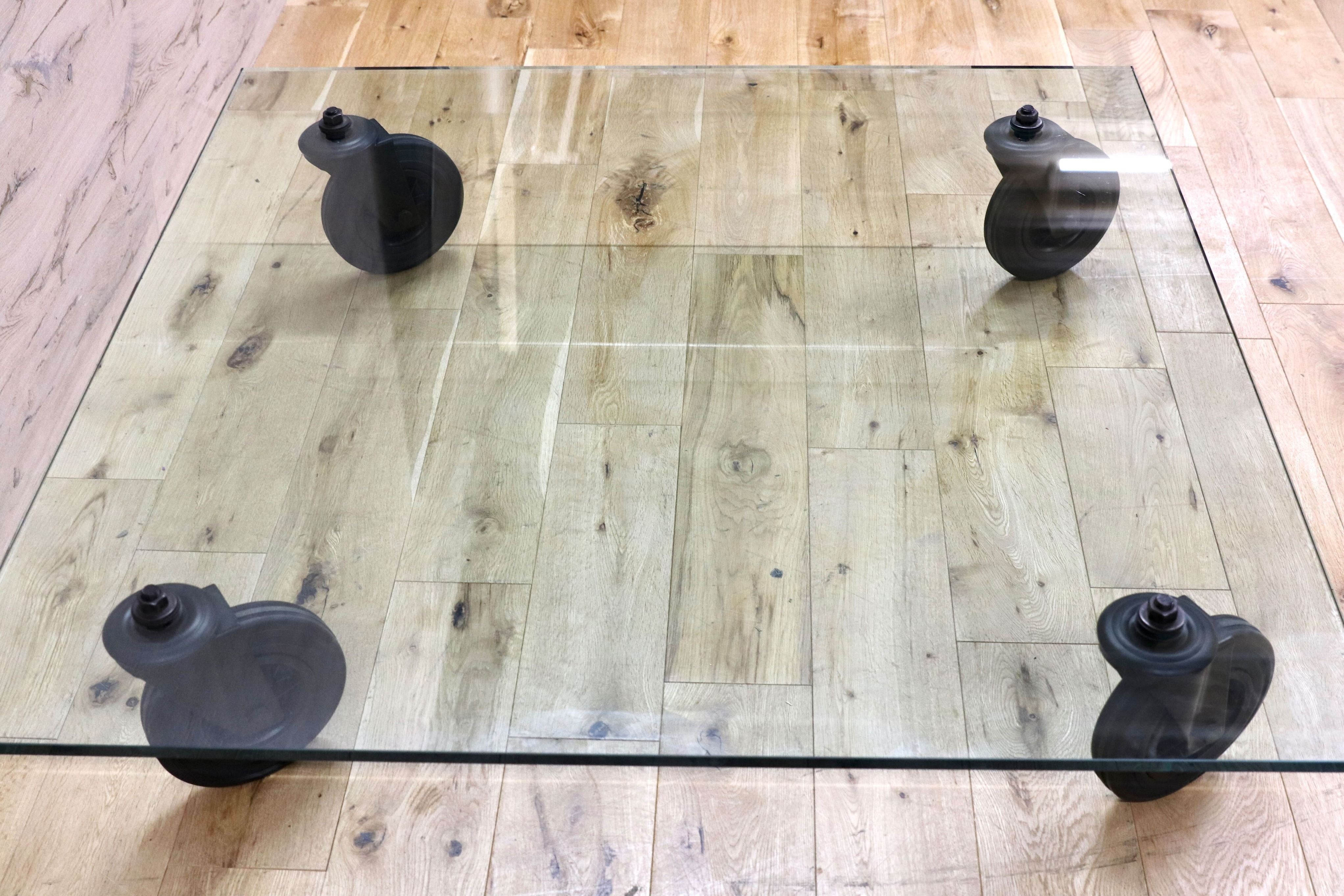 GMFN206○Cassina ixc / カッシーナ FontanaArte フォンタナアルテ ガラステーブル イタリア モダン 廃番 名作 希少