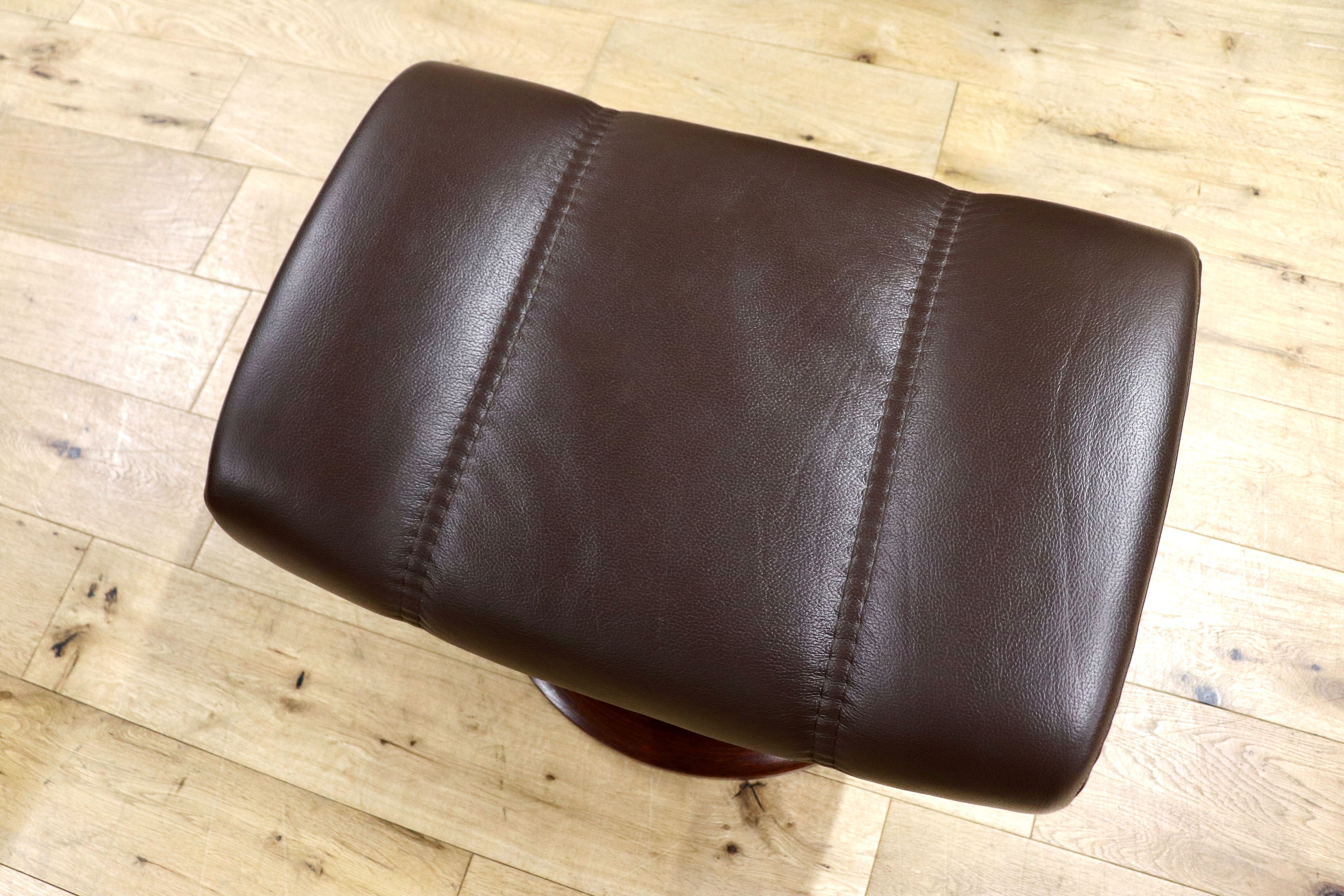 GMIS360○EKORNES / エコーネス コンサル ストレスレスチェア リクライニングチェア オットマン セット ブラウンレザー ノルウェー 北欧