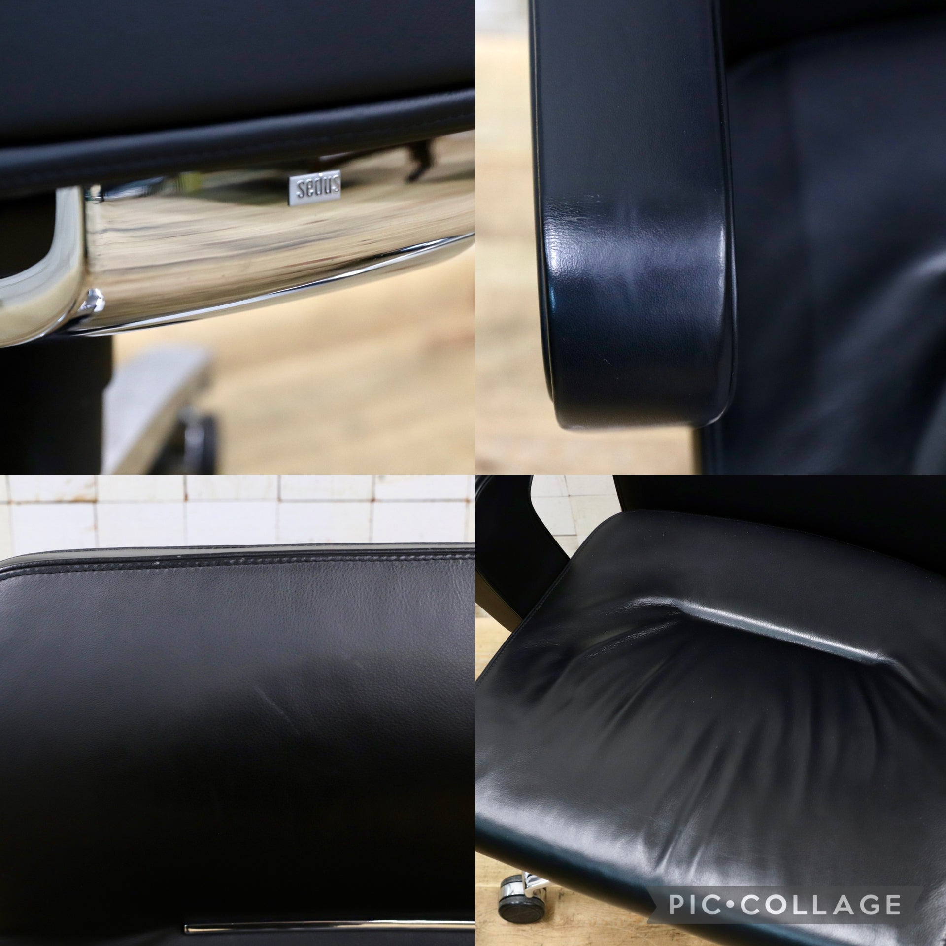 GMJK172A○SEDUS / セダス OF COURSE EXECUTIVE CS-103 エグゼクティブチェア デスクチェア オフィスチェア 総本革 ドイツ製 定価約53万円