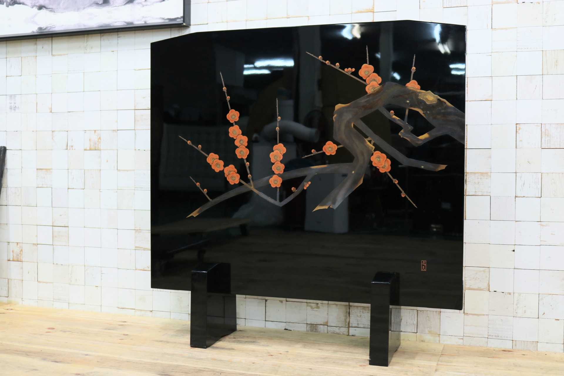 GMHH26○衝立 パーテーション オブジェ 飾り板 仕切り板 間仕切り 和家具 和モダン 和室 座敷 古民家 レトロ