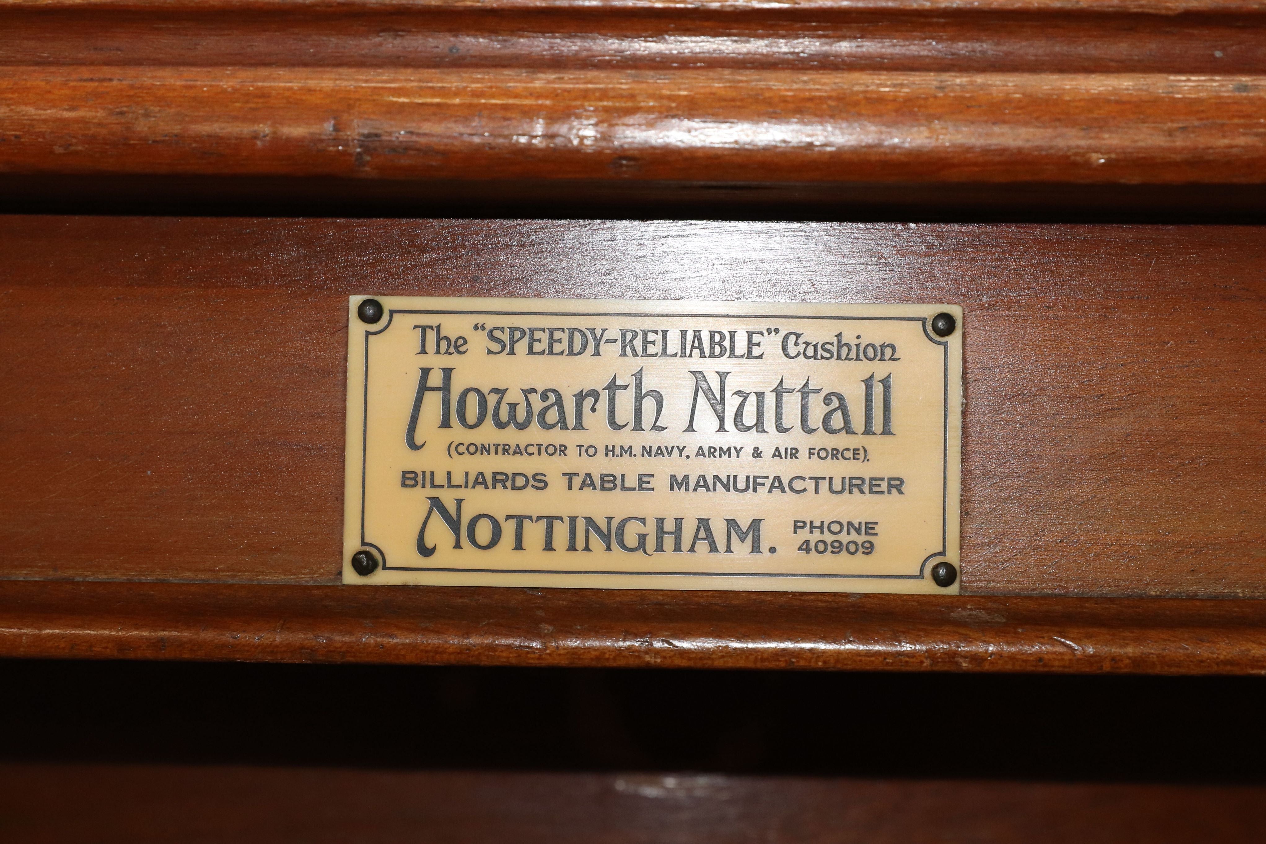 GMFN428○Howarth Nuttall 英国 イギリス アンティーク 1930年代 超希少 スヌーカーテーブル ビリヤード台 店舗什器 遊技台※発送不可
